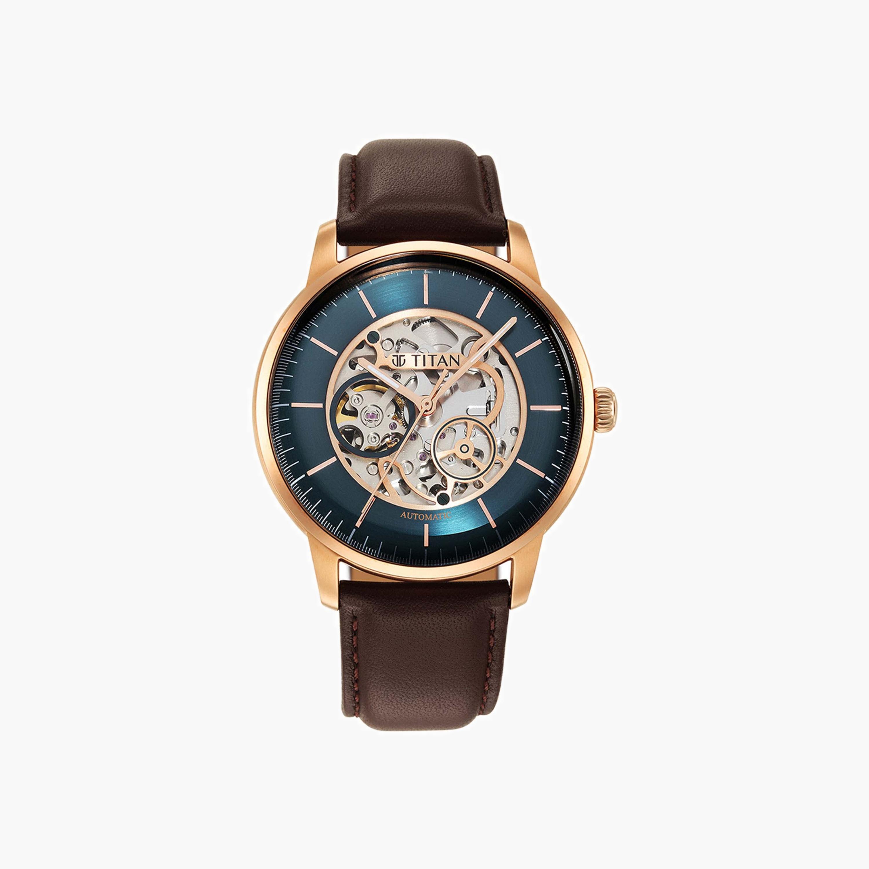 Automatic Skeleton Dial Leather Watch-men-watchesandjewellery-watches-image-5
