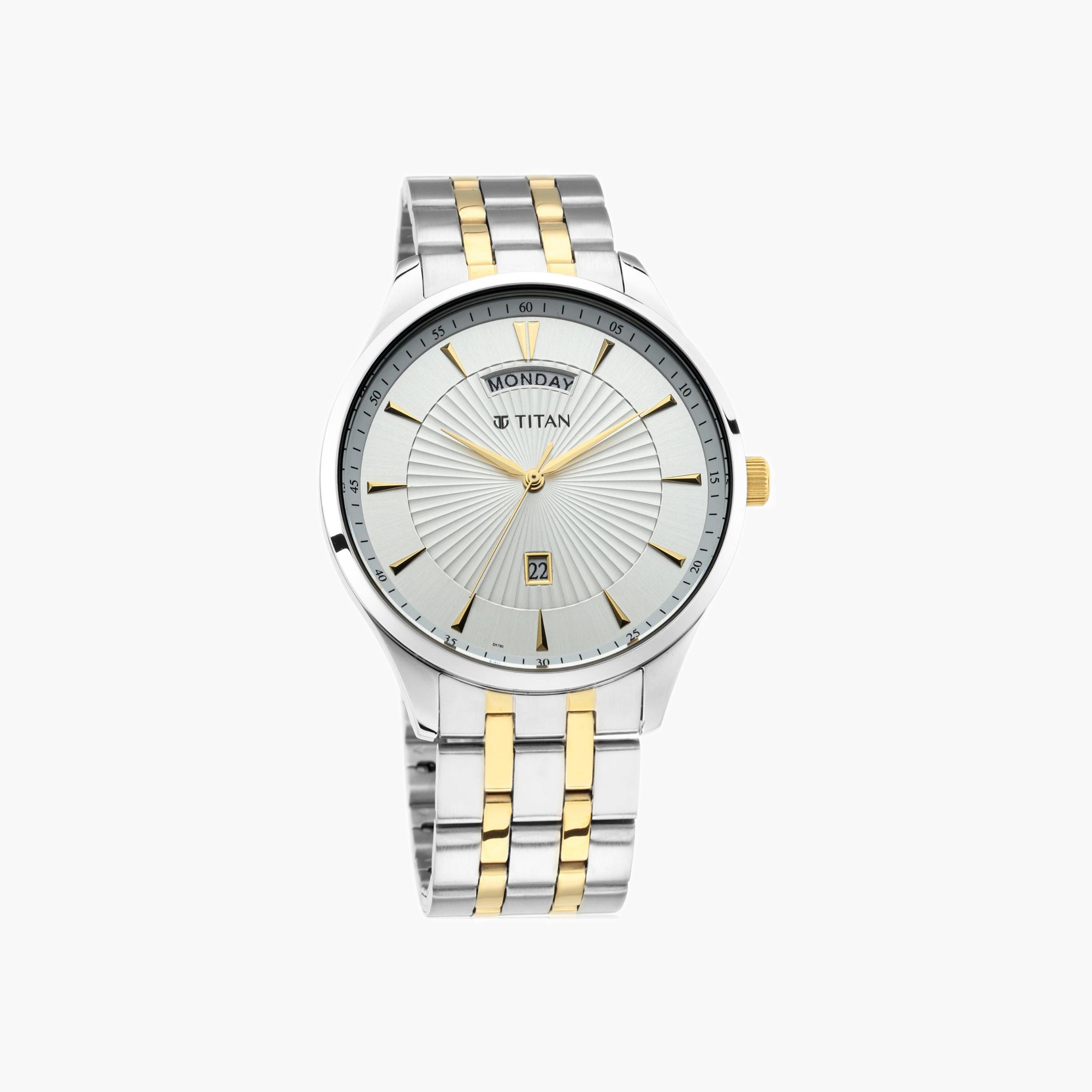 Dual-Tone Stainless Steel Men's Watch-men-watchesandjewellery-watches-image-1