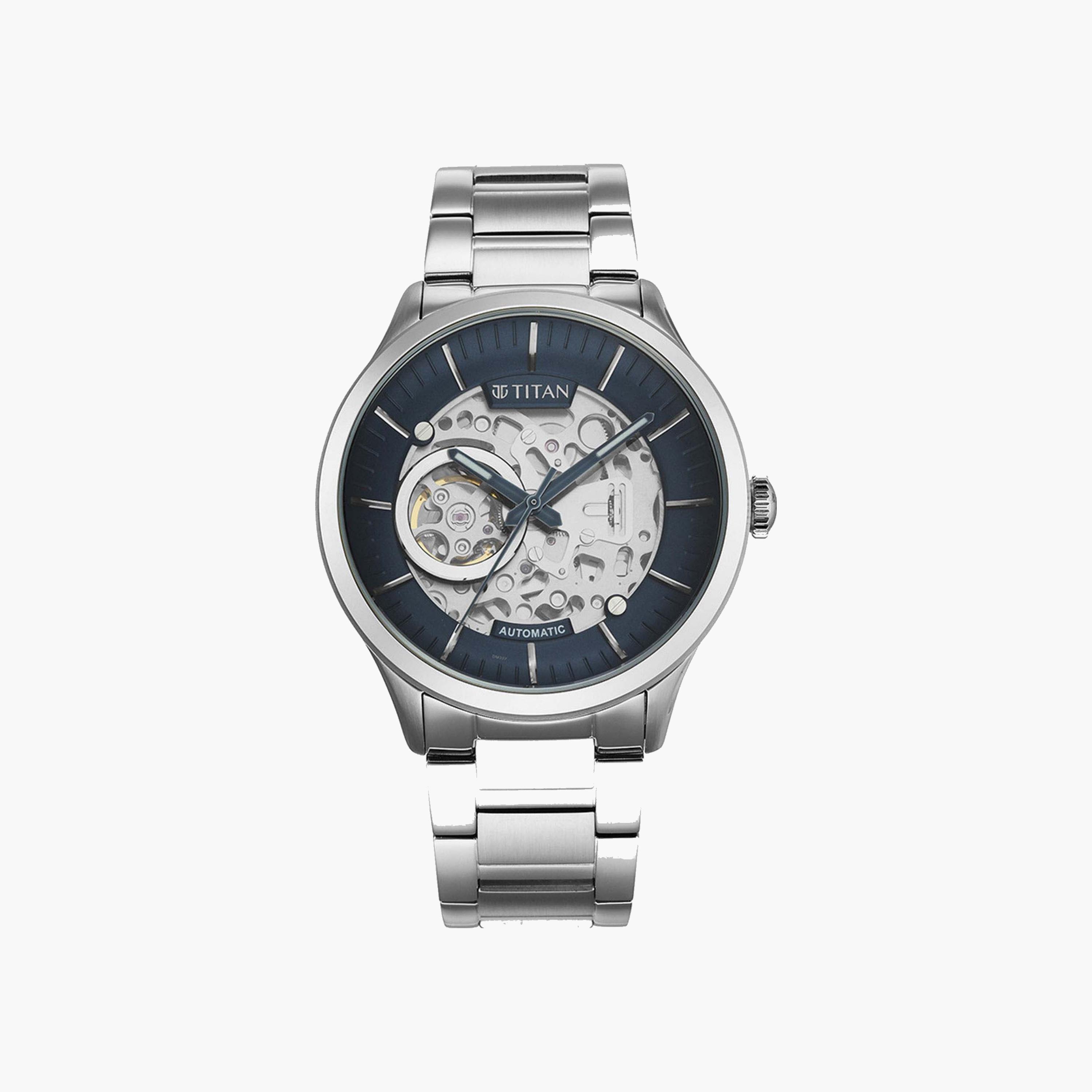 Titan Automatic Skeleton Dial Stainless Steel Watch-men-watchesandjewellery-watches-image-3