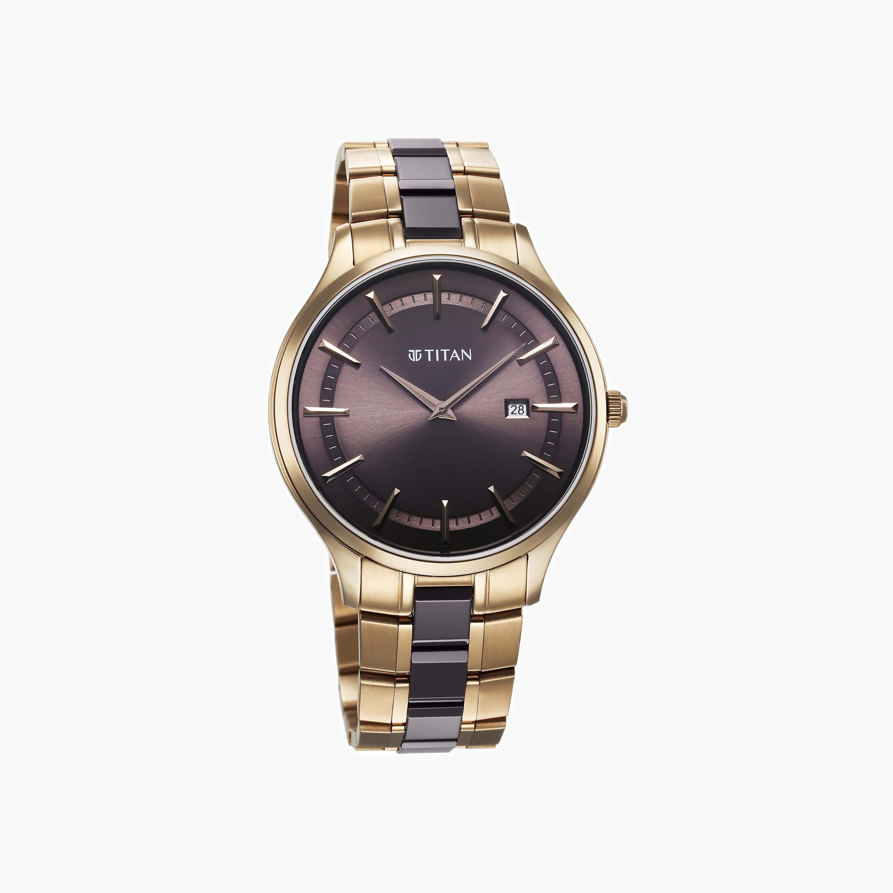 Titan Two-Tone Stainless Steel Watch-men-watchesandjewellery-watches-image-1