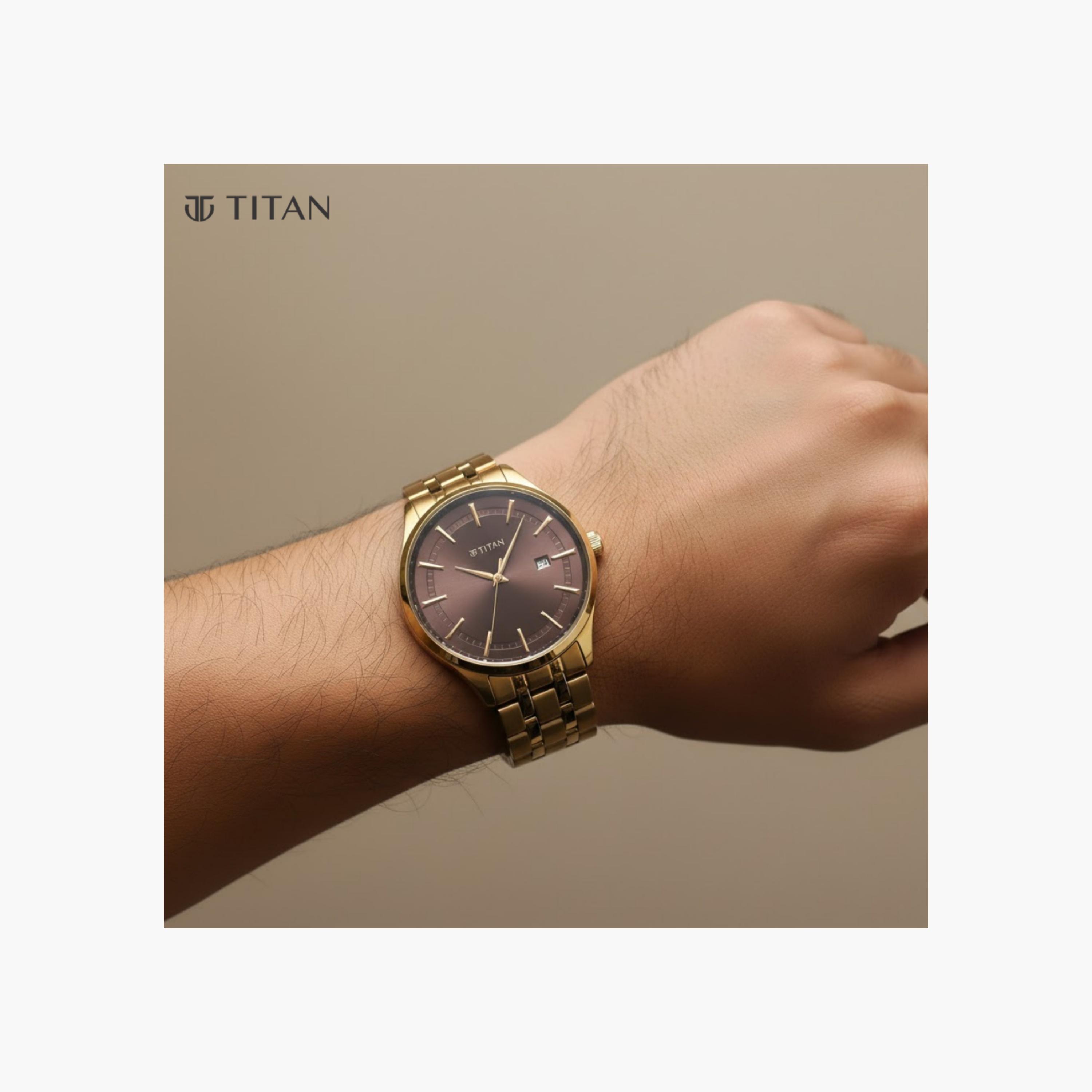 Titan Two-Tone Stainless Steel Watch-men-watchesandjewellery-watches-image-4