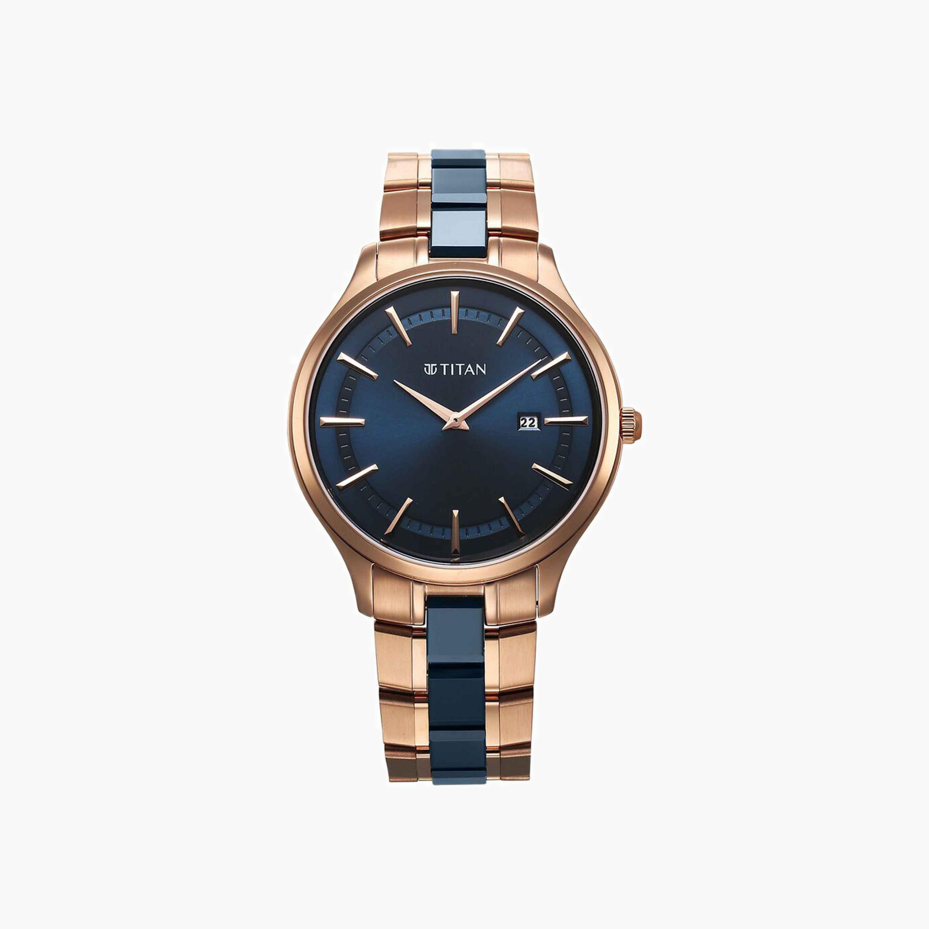 Titan Ceramic Two-Tone Men's Watch-men-watchesandjewellery-watches-image-1