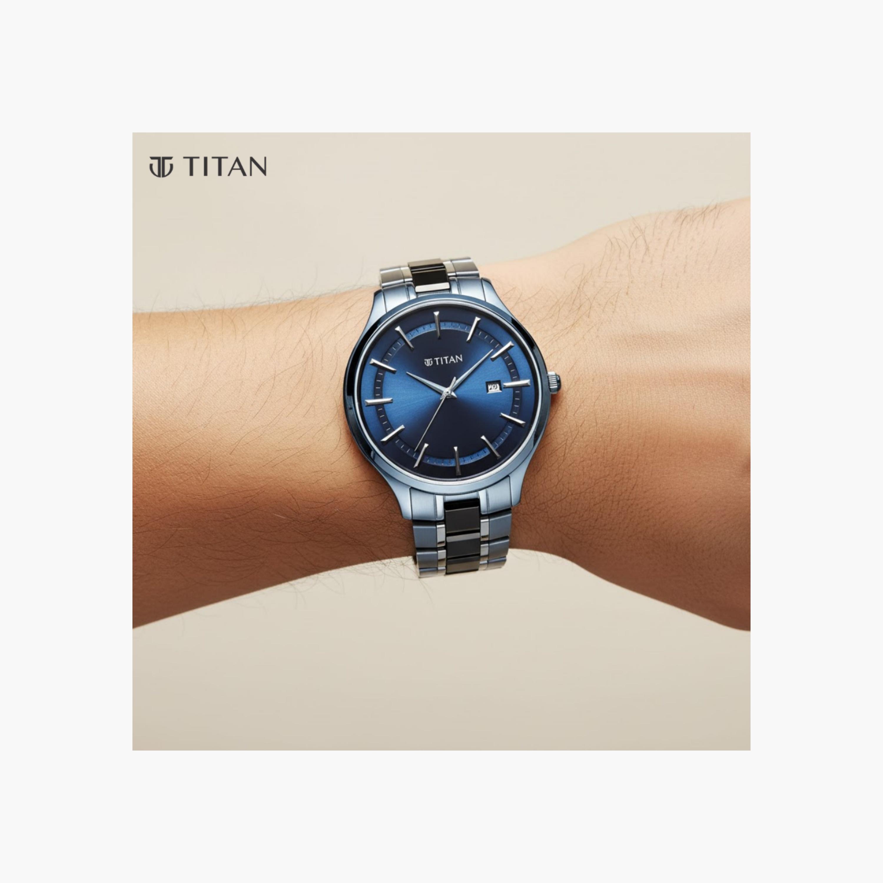 ساعة بعقارب ومينا معدني للرجال-men-watchesandjewellery-watches-image-2