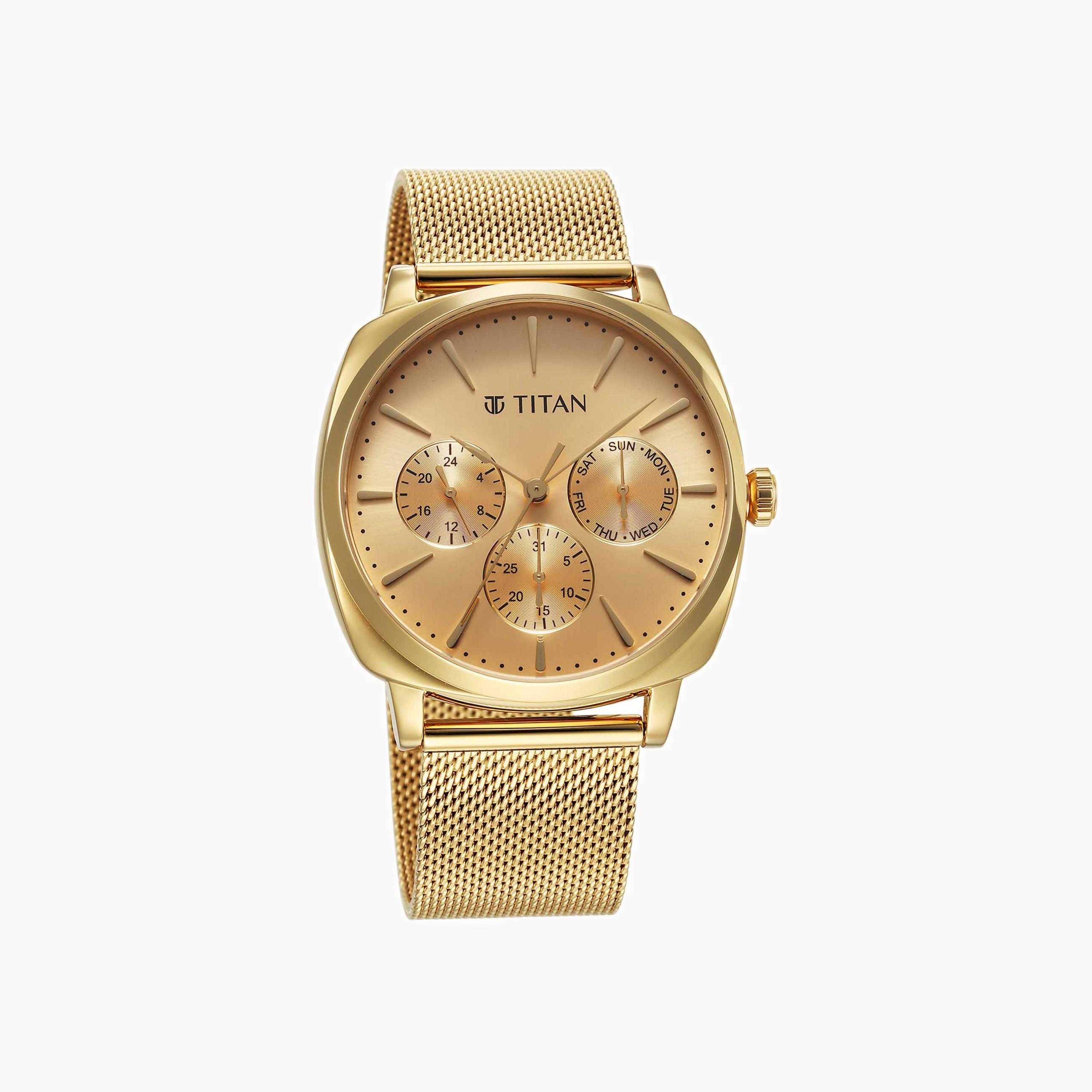 Titan Men's Multifunction Mesh Watch-men-watchesandjewellery-watches-image-1