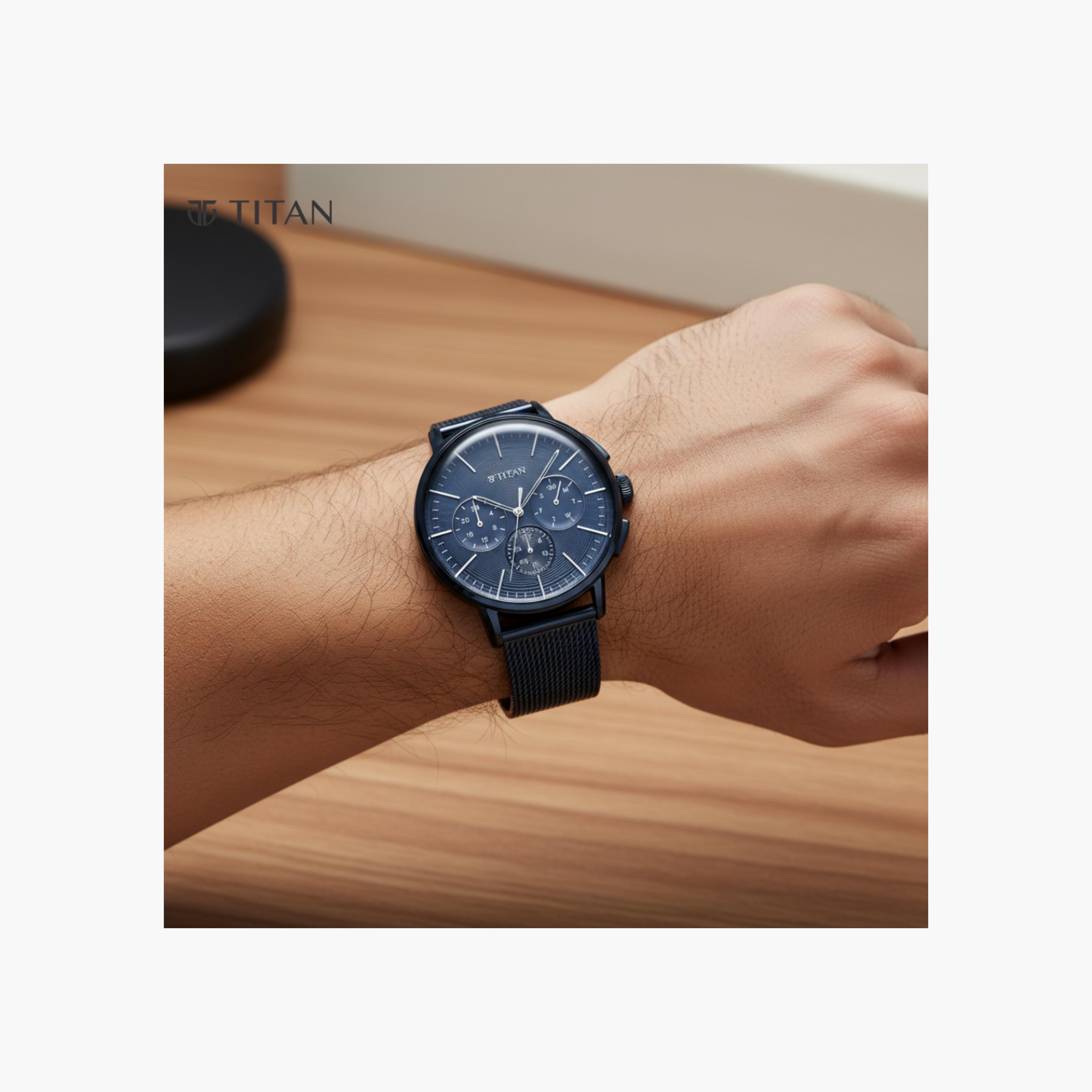 Multifunction Mesh Men's Watch-men-watchesandjewellery-watches-image-2