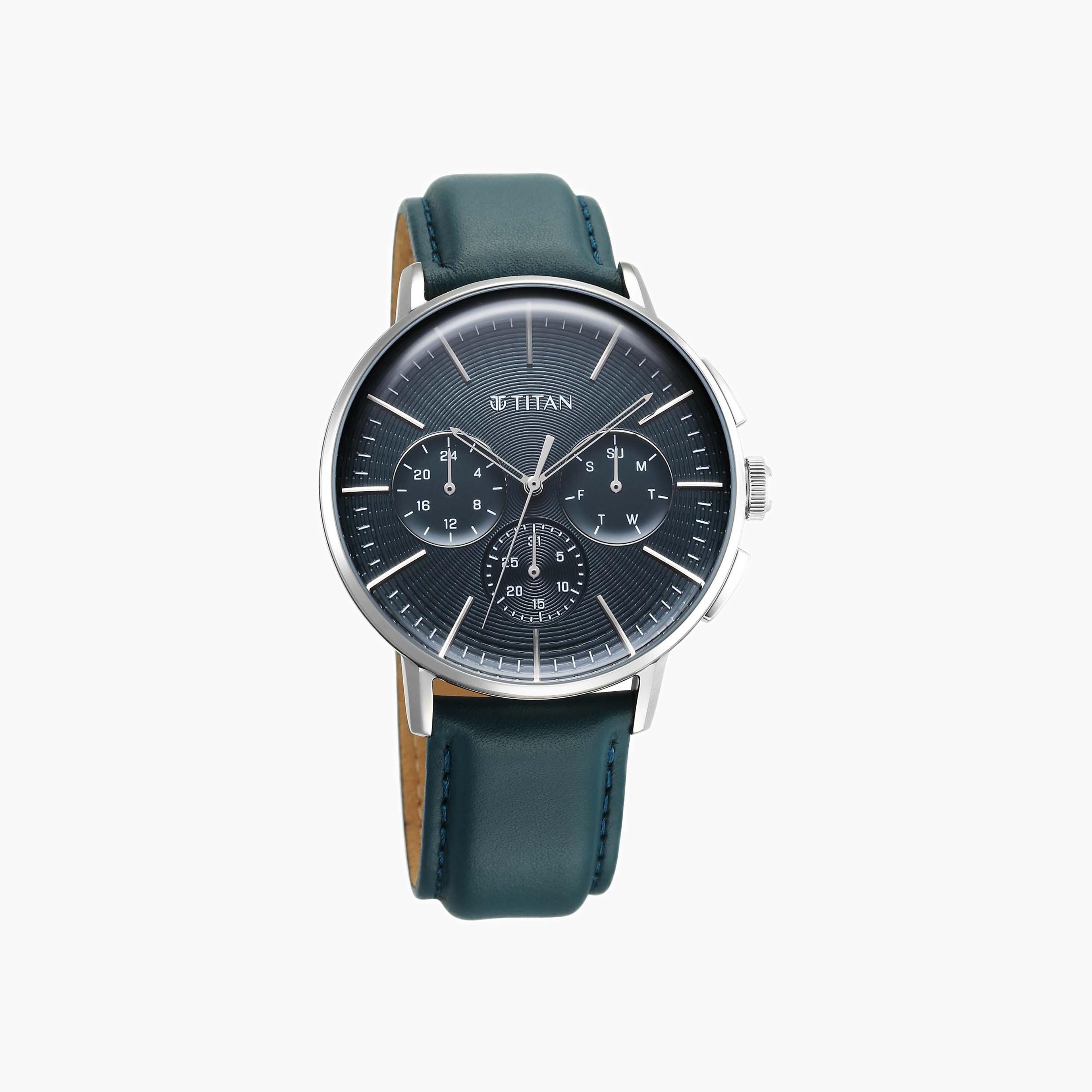 ساعة تيتان كرونوغراف جلدية للرجال-men-watchesandjewellery-watches-image-1