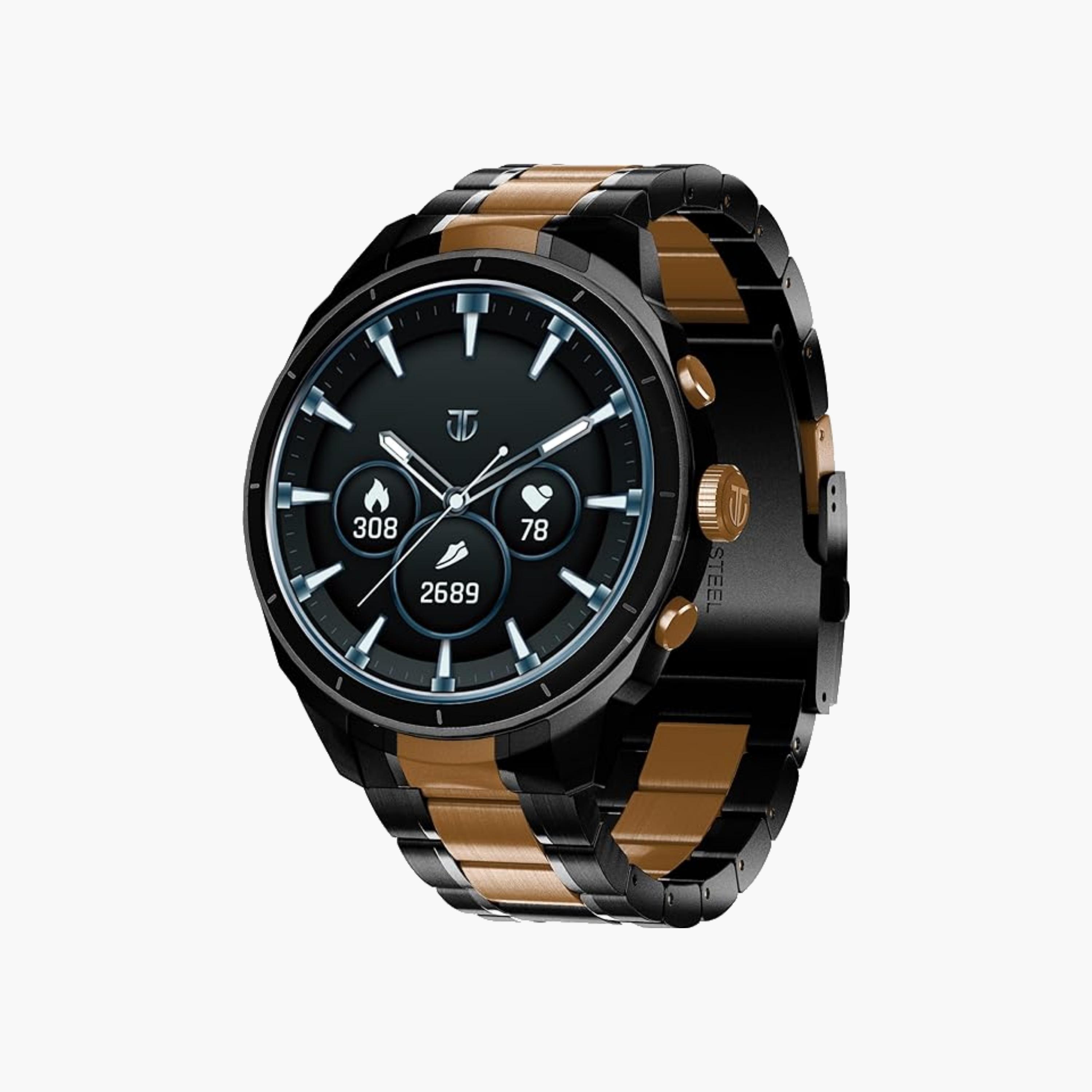 Titan Bicolour Steel Smartwatch with AMOLED Display-men-watchesandjewellery-watches-image-1