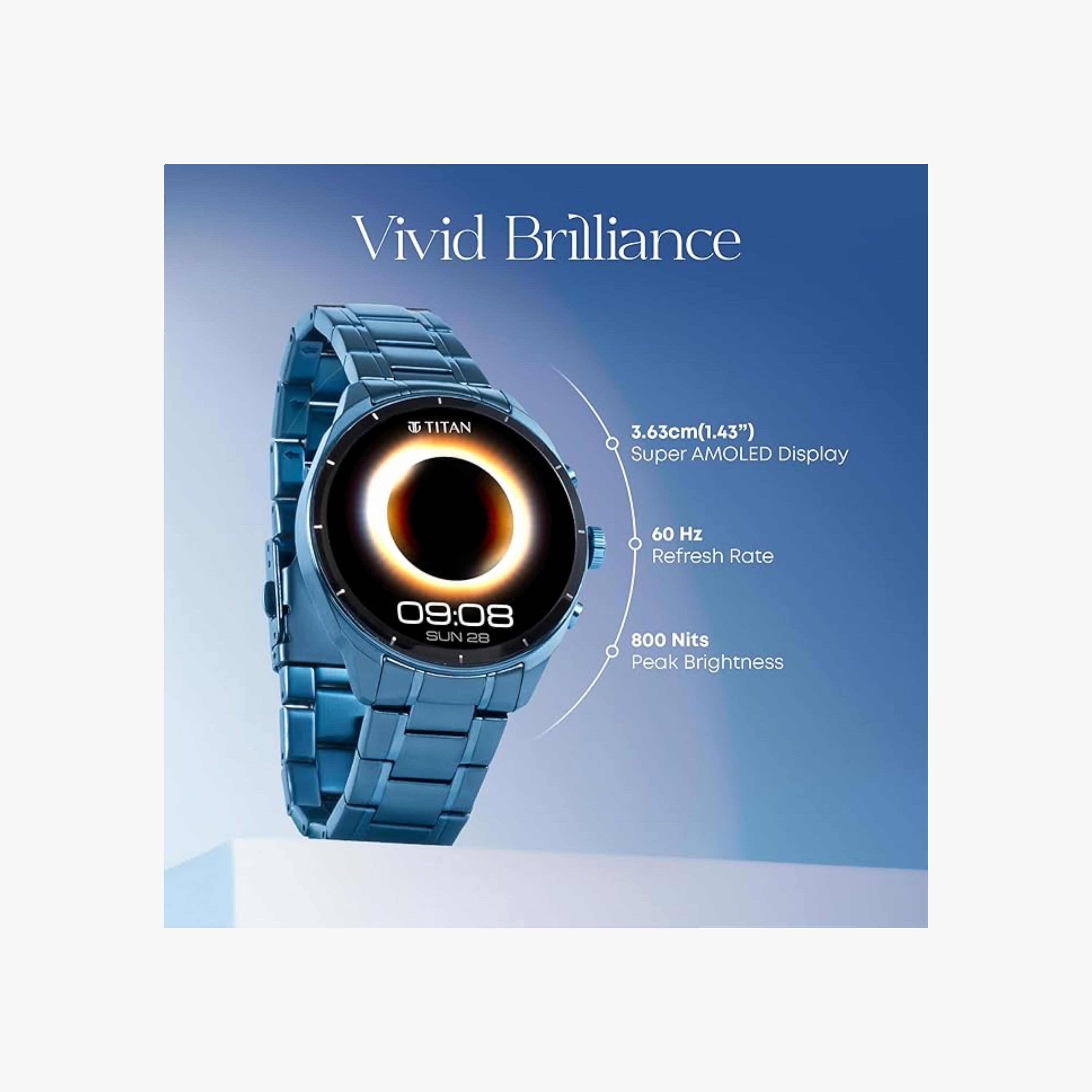 Titan Bicolour Steel Smartwatch with AMOLED Display-men-watchesandjewellery-watches-image-4
