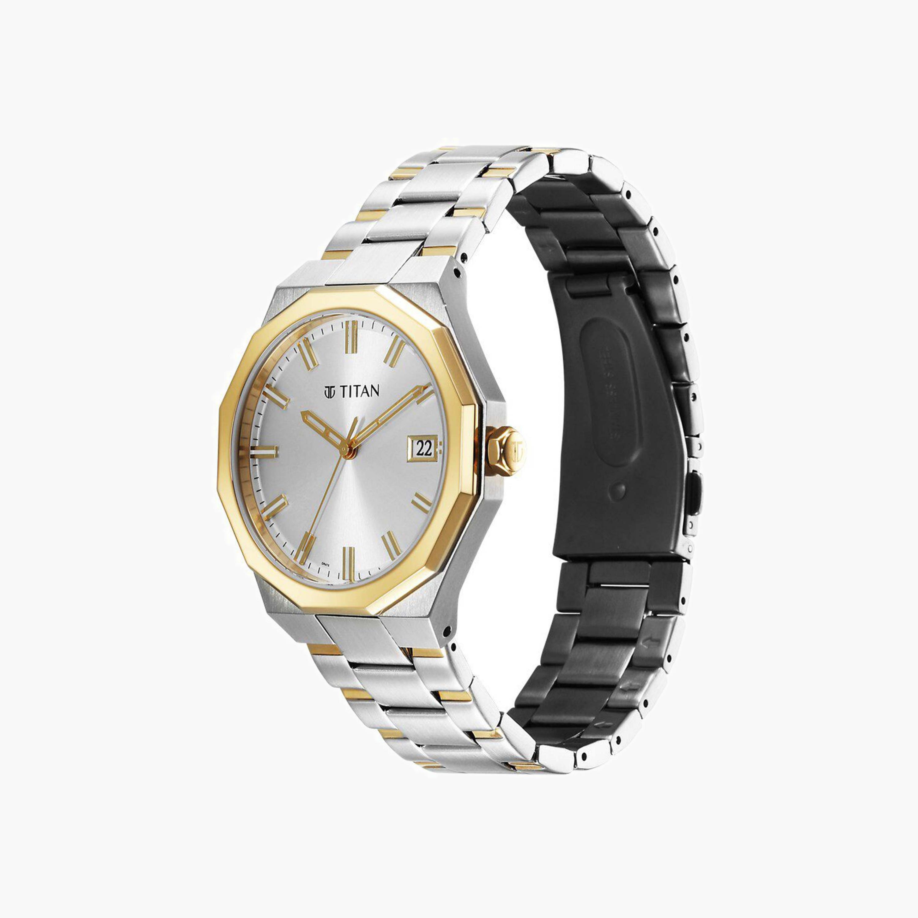 Two-Tone Analogue Watch-men-watchesandjewellery-watches-image-6