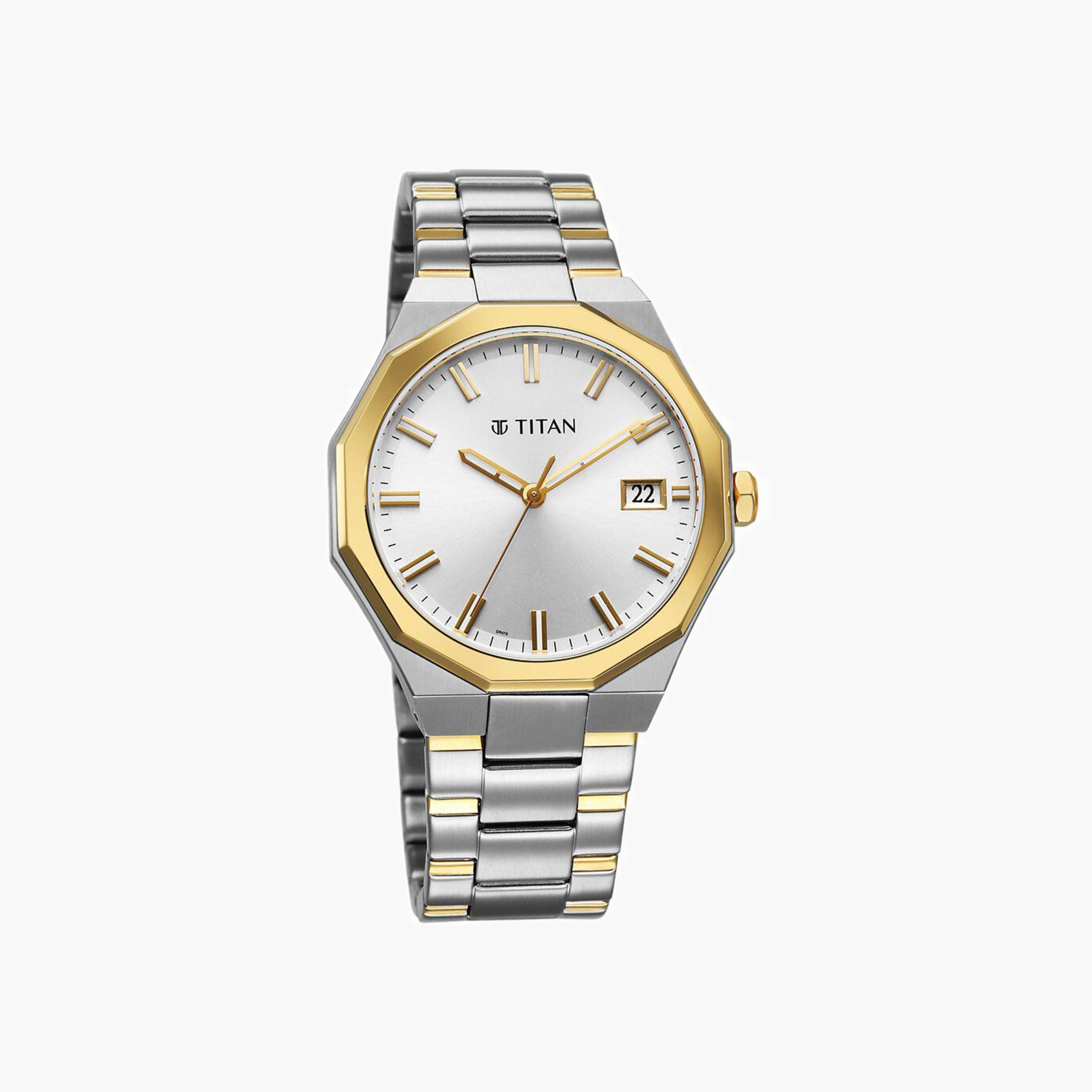 Two-Tone Analogue Watch-men-watchesandjewellery-watches-image-7