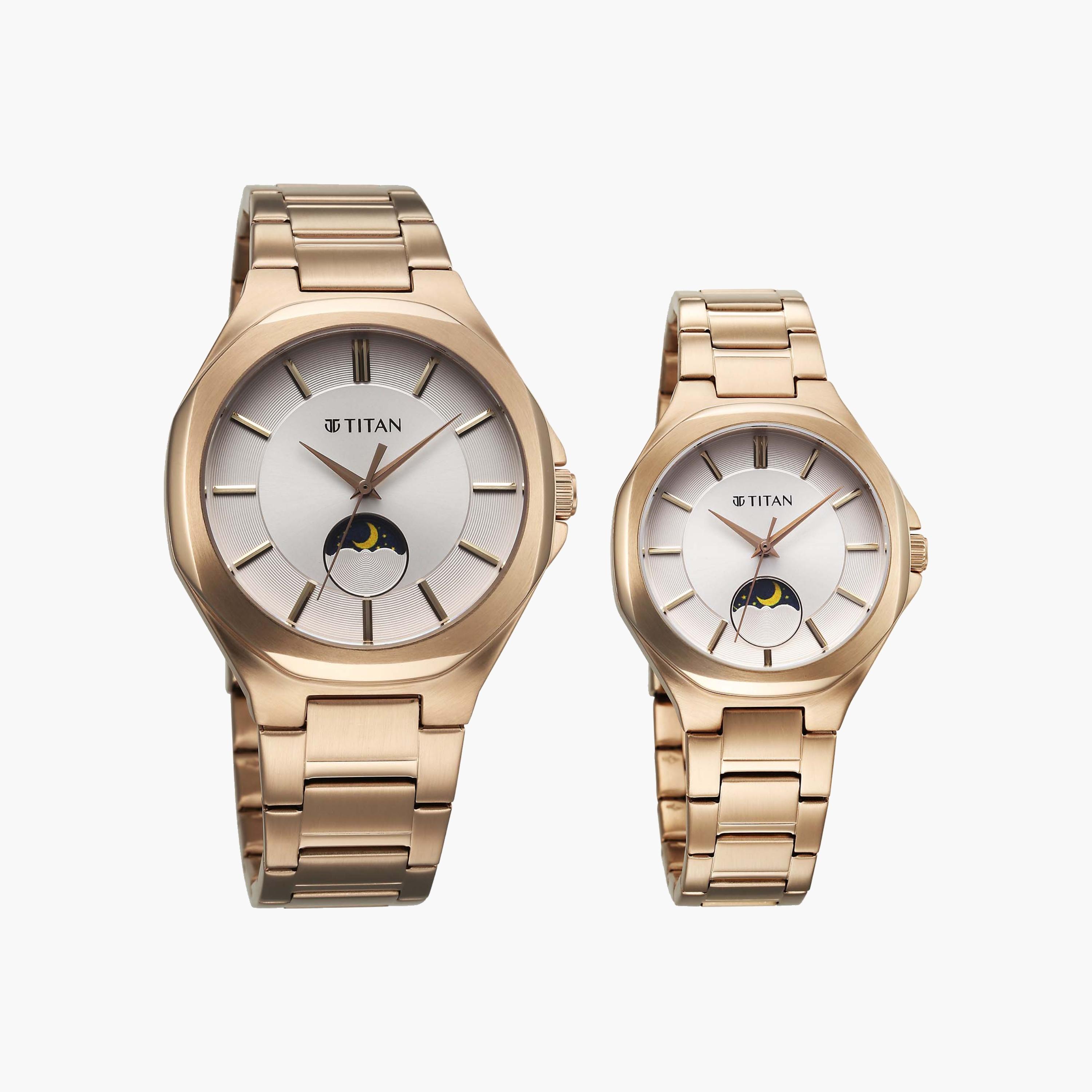 Titan Rose Gold Analogue Couple Watches-men-watchesandjewellery-watches-image-1