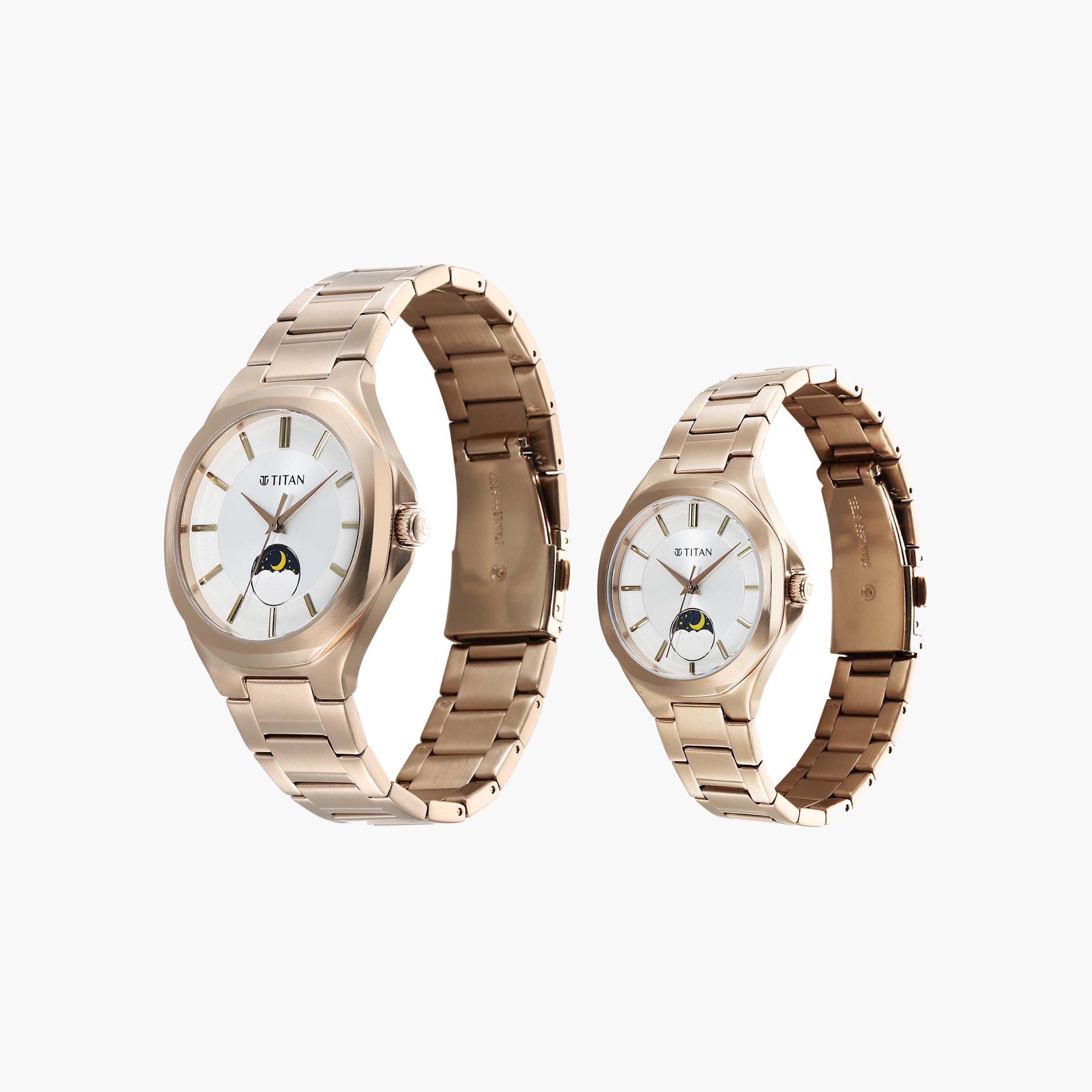 Titan Rose Gold Analogue Couple Watches-men-watchesandjewellery-watches-image-2