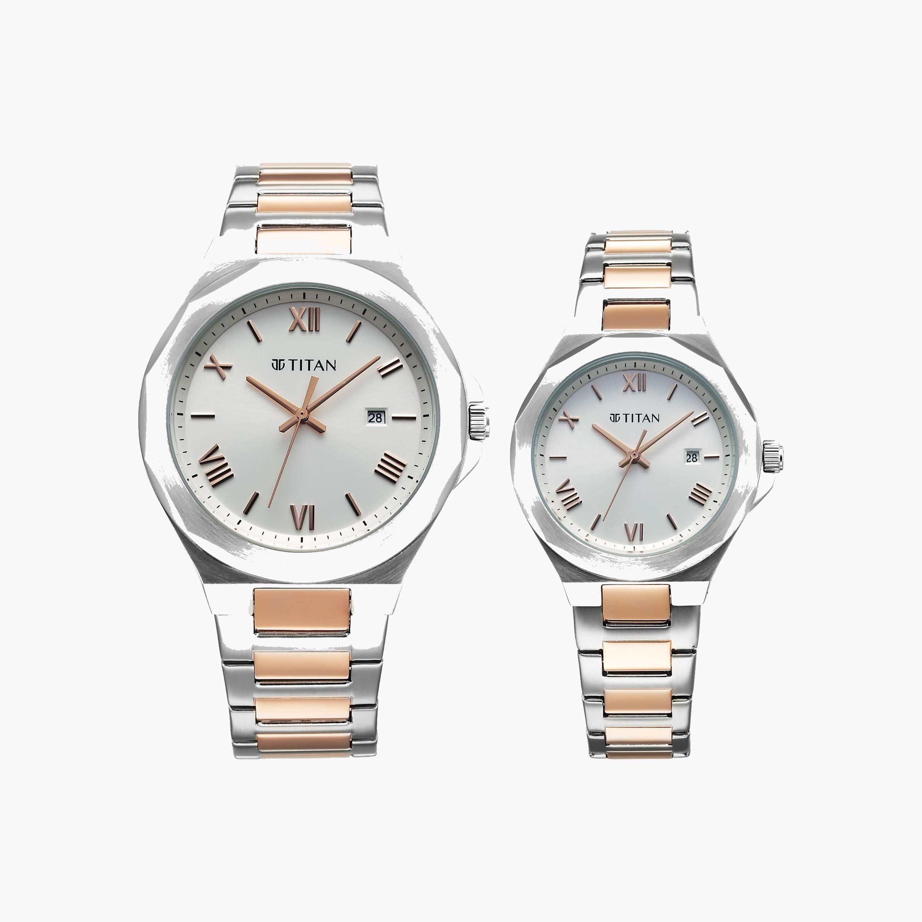 طقم ساعات كوارتز ثنائي اللون للأزواج-men-watchesandjewellery-watches-image-2