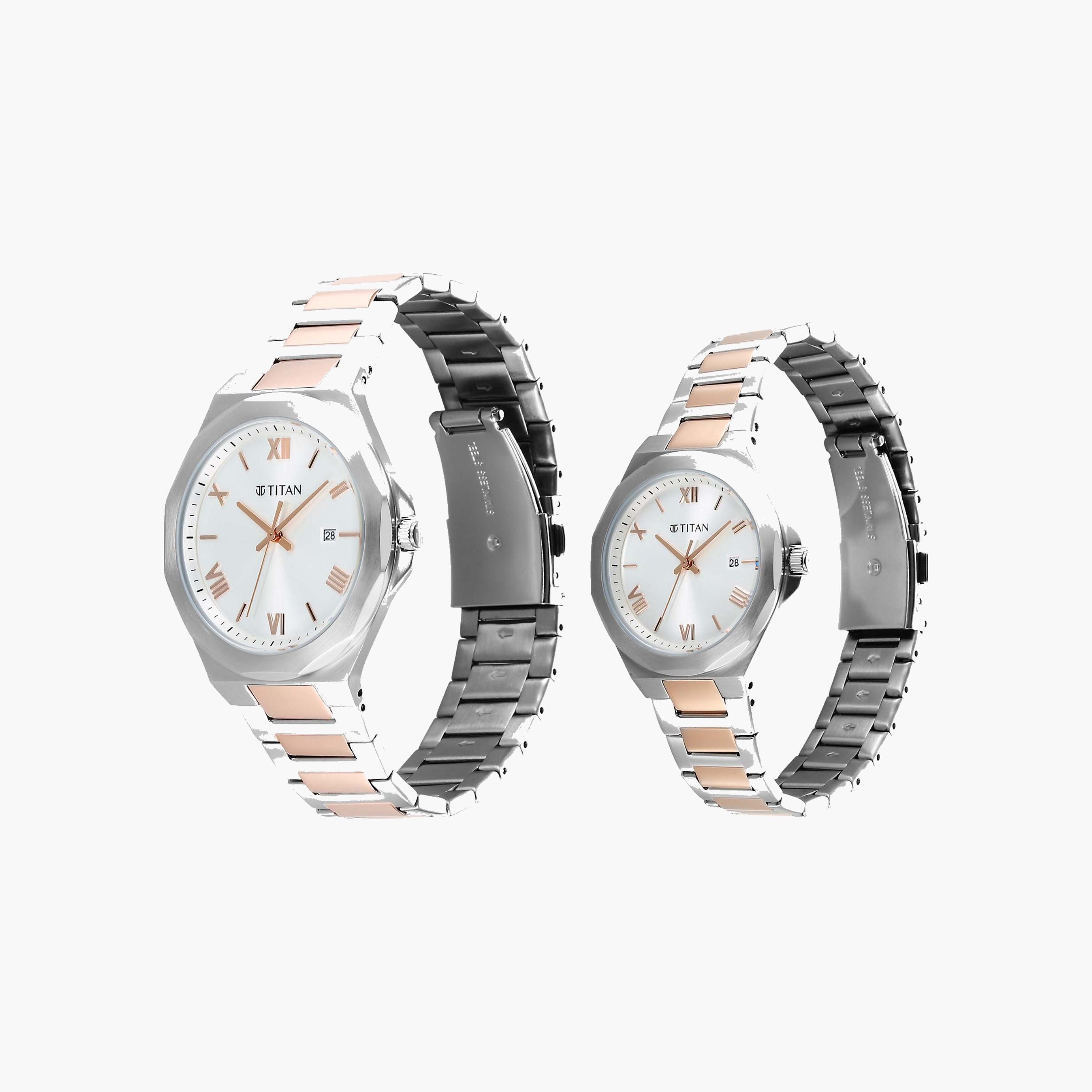 طقم ساعات كوارتز ثنائي اللون للأزواج-men-watchesandjewellery-watches-image-3