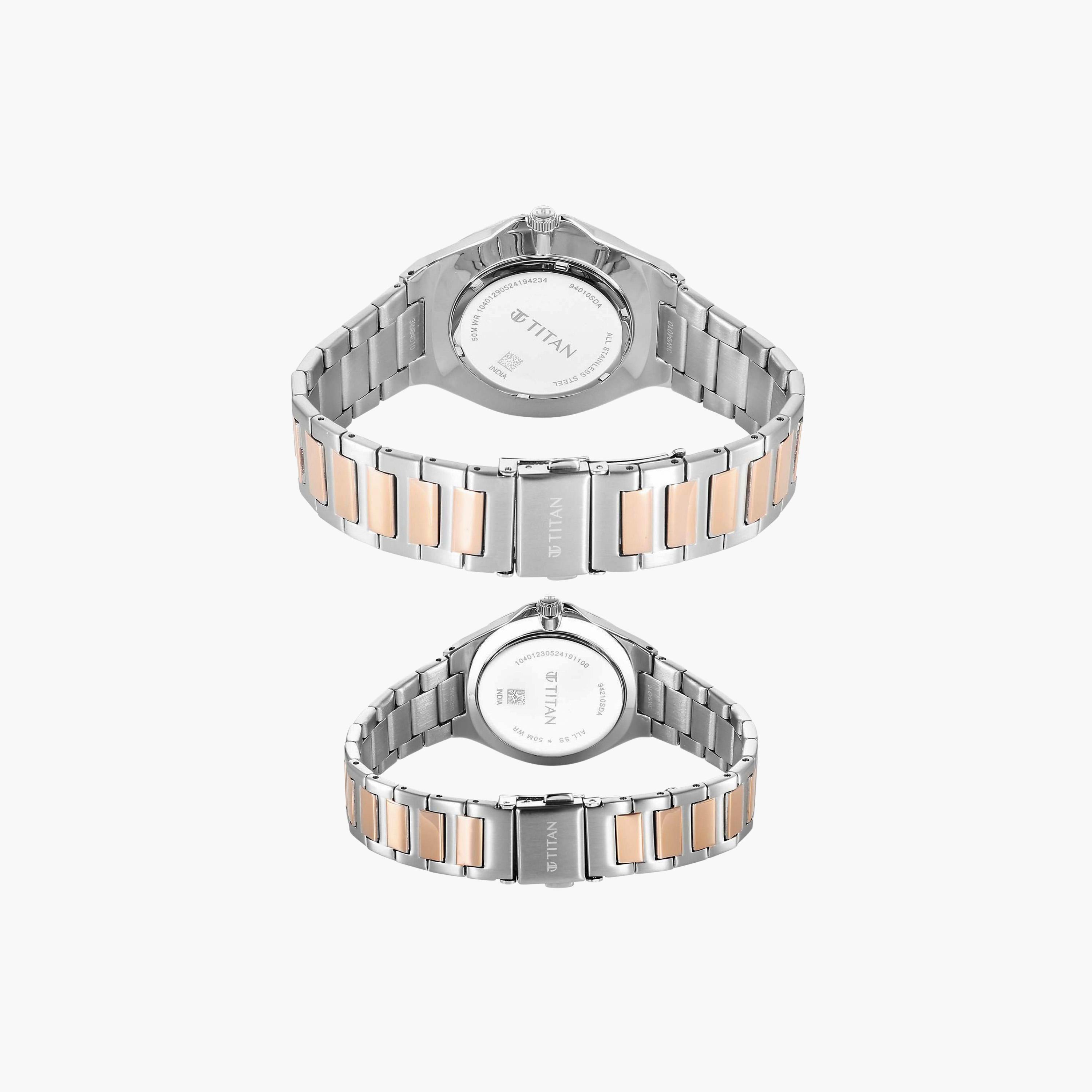 طقم ساعات كوارتز ثنائي اللون للأزواج-men-watchesandjewellery-watches-image-4