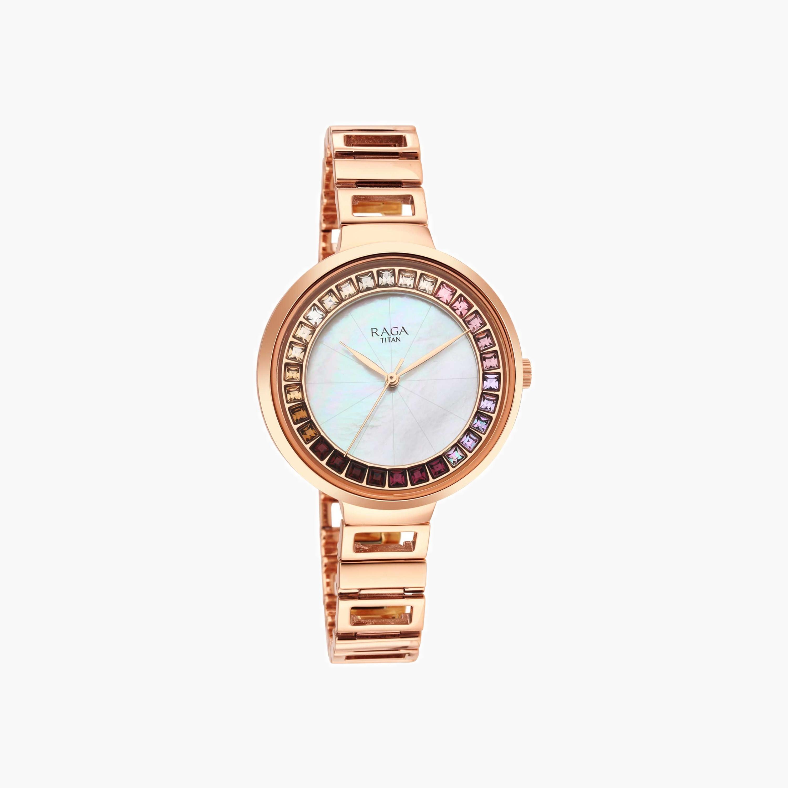 ساعة أنالوج بعقارب ومينا صدف-women-watchesandjewellery-watches-image-1