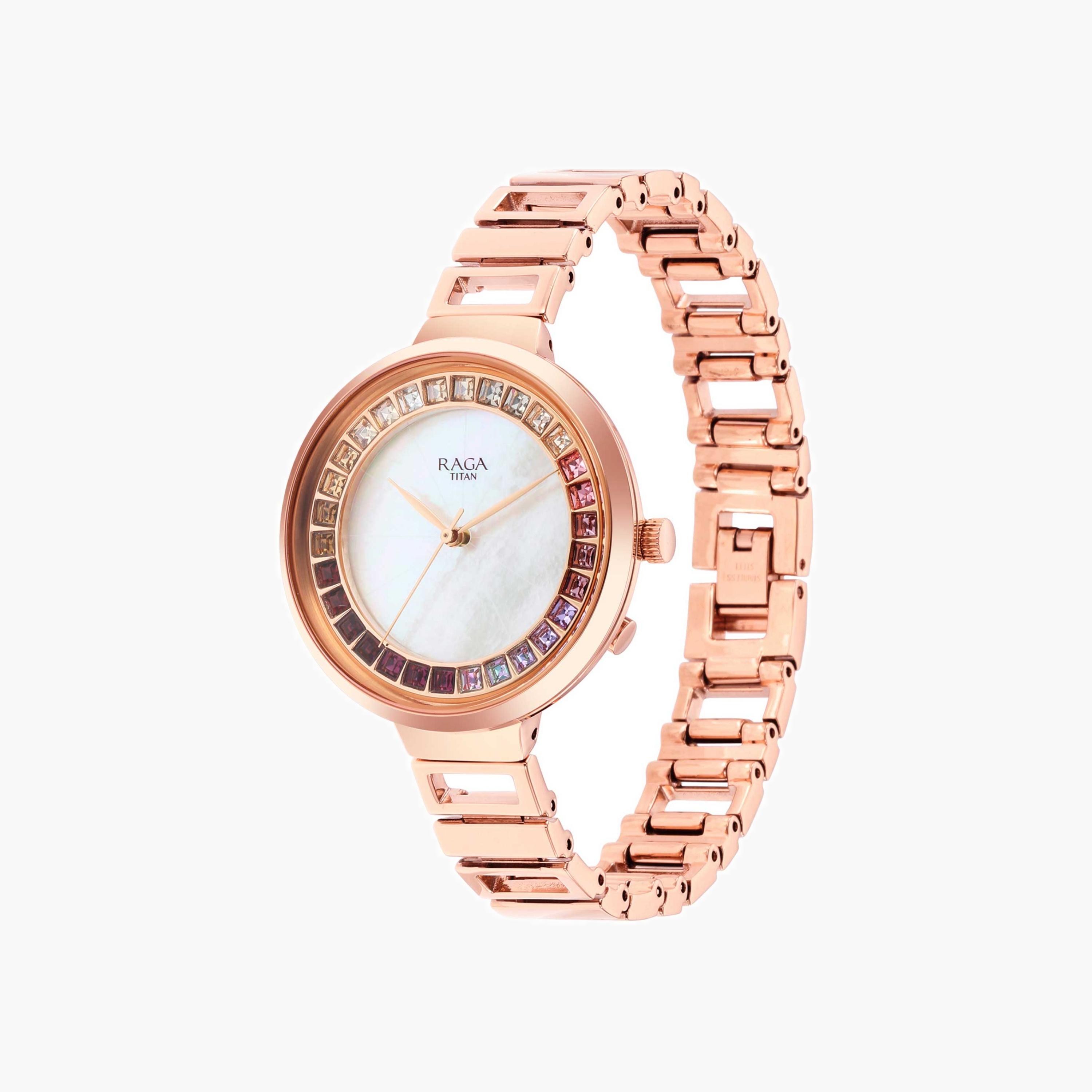 ساعة أنالوج بعقارب ومينا صدف-women-watchesandjewellery-watches-image-5