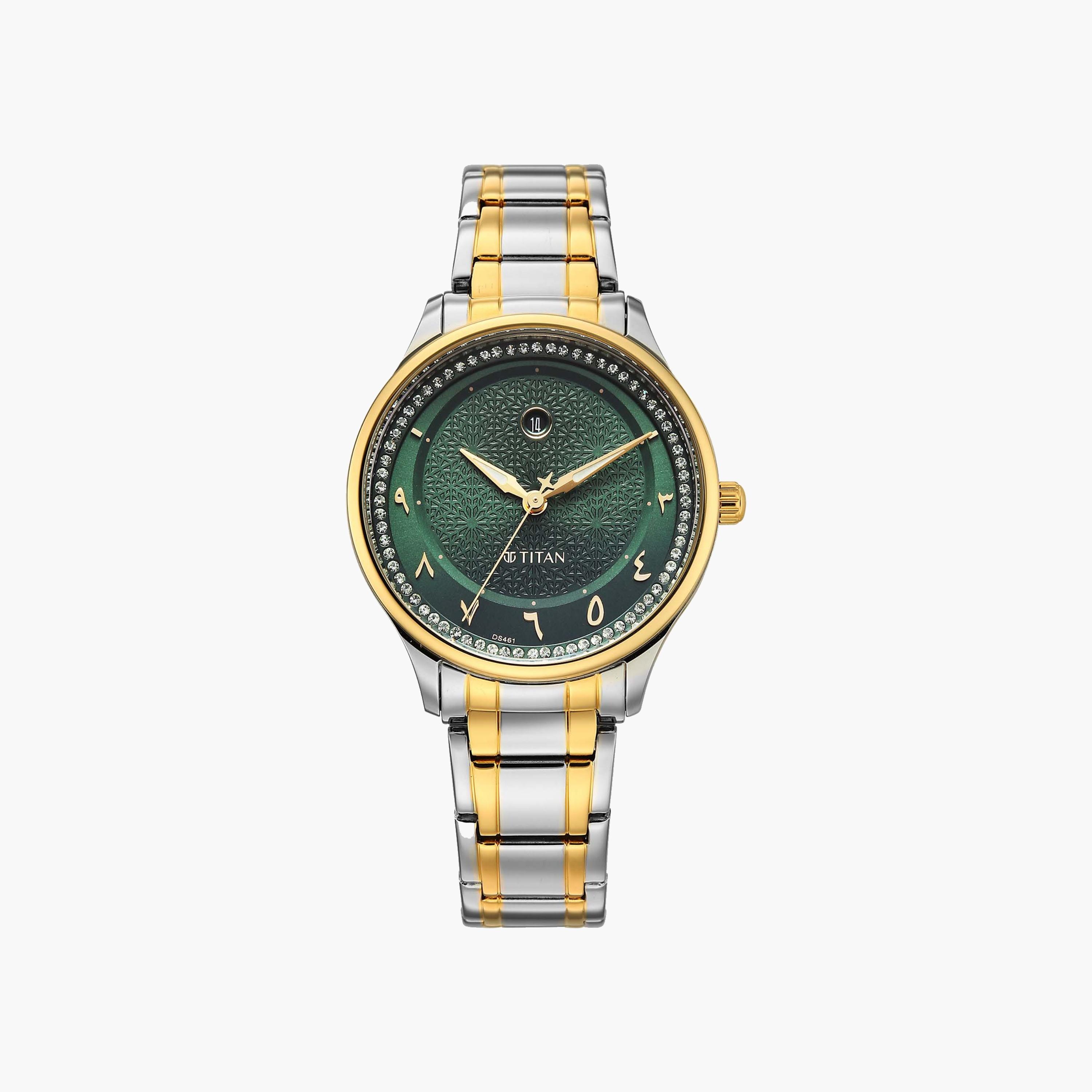 Titan Quartz Green Dial Ladies Watch-women-watchesandjewellery-watches-image-1
