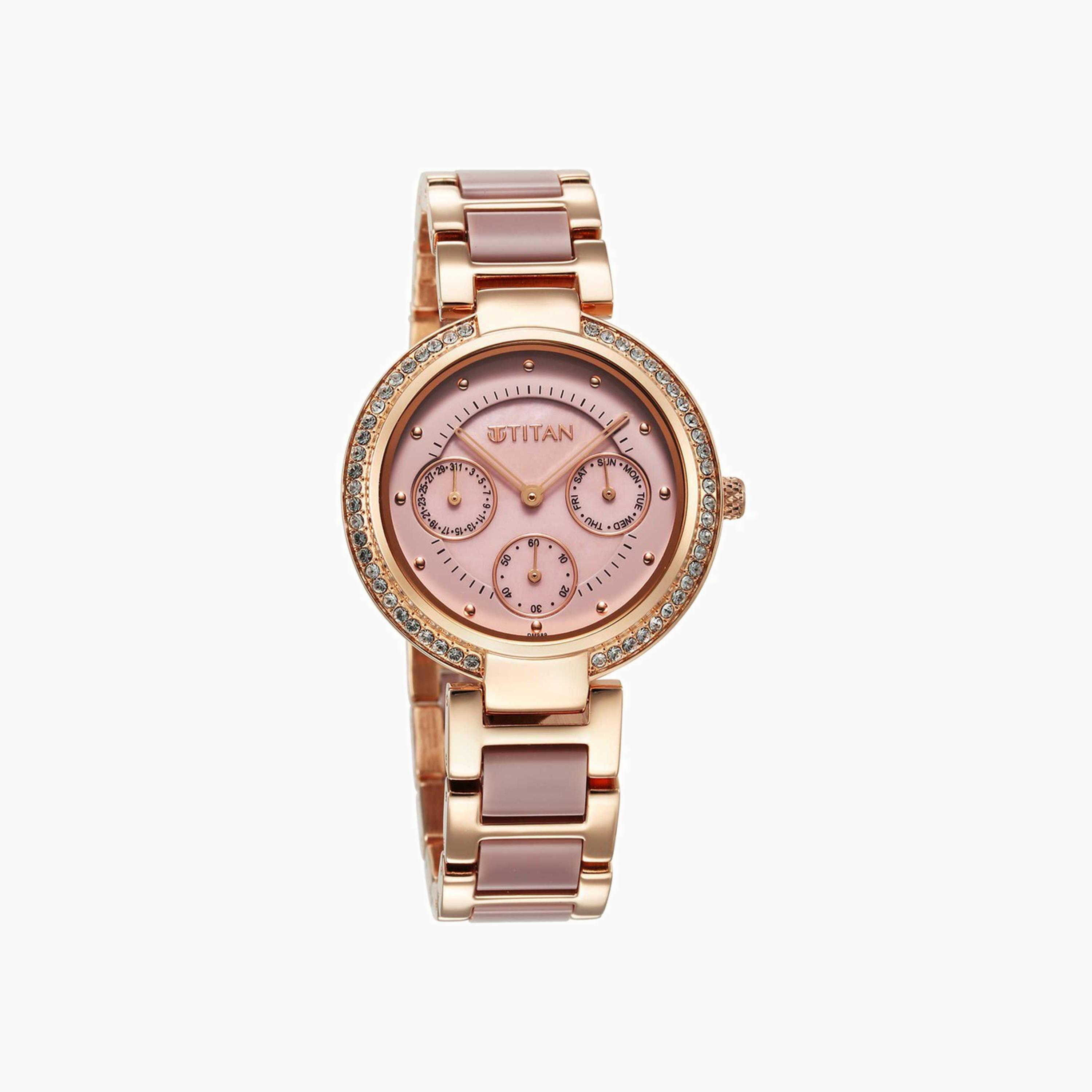 Titan Embellished Multifunction Watch-women-watchesandjewellery-watches-image-2