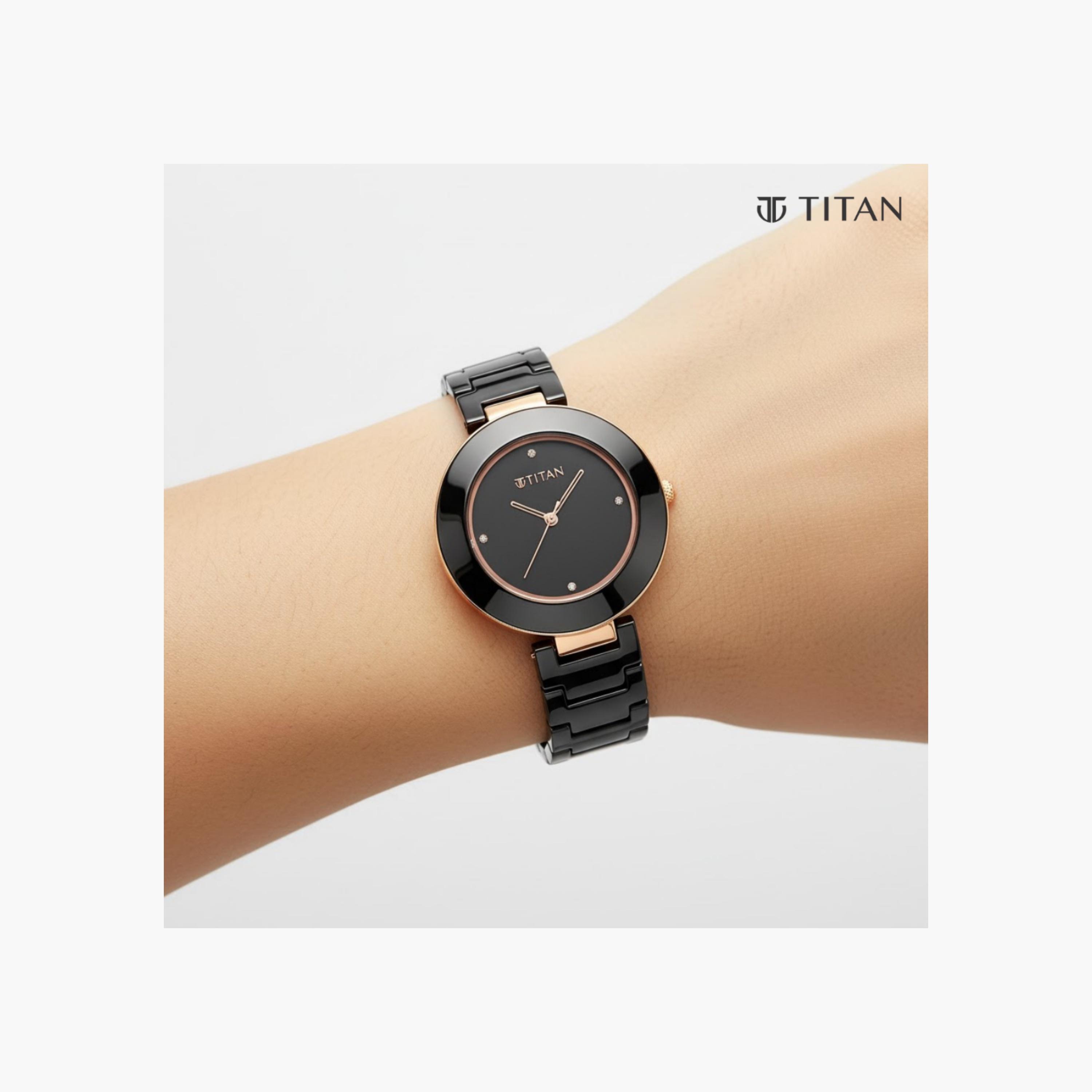 Ceramic Round Analogue Watch-women-watchesandjewellery-watches-image-7