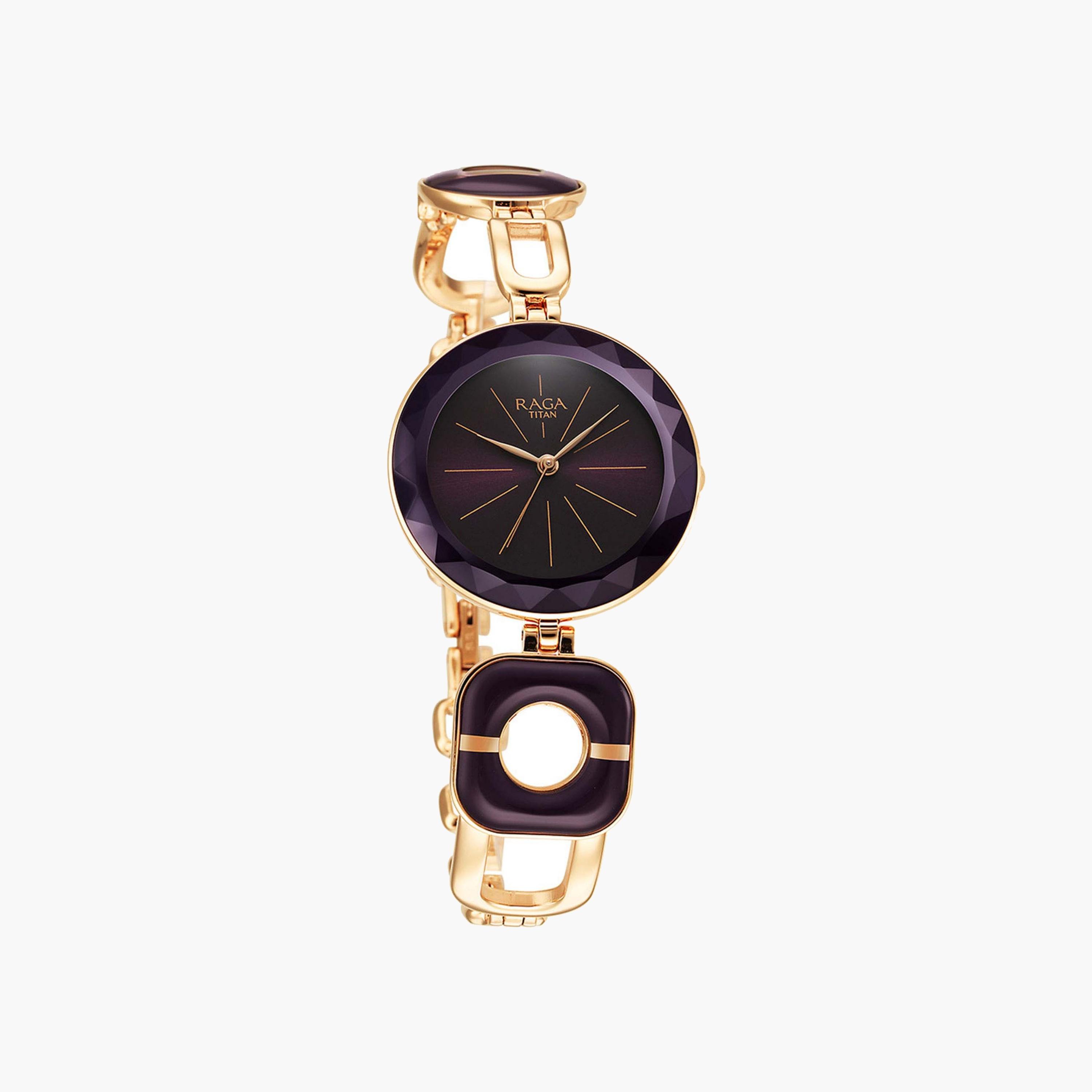 Titan Purple Dial Metal Strap Watch-women-watchesandjewellery-watches-image-4