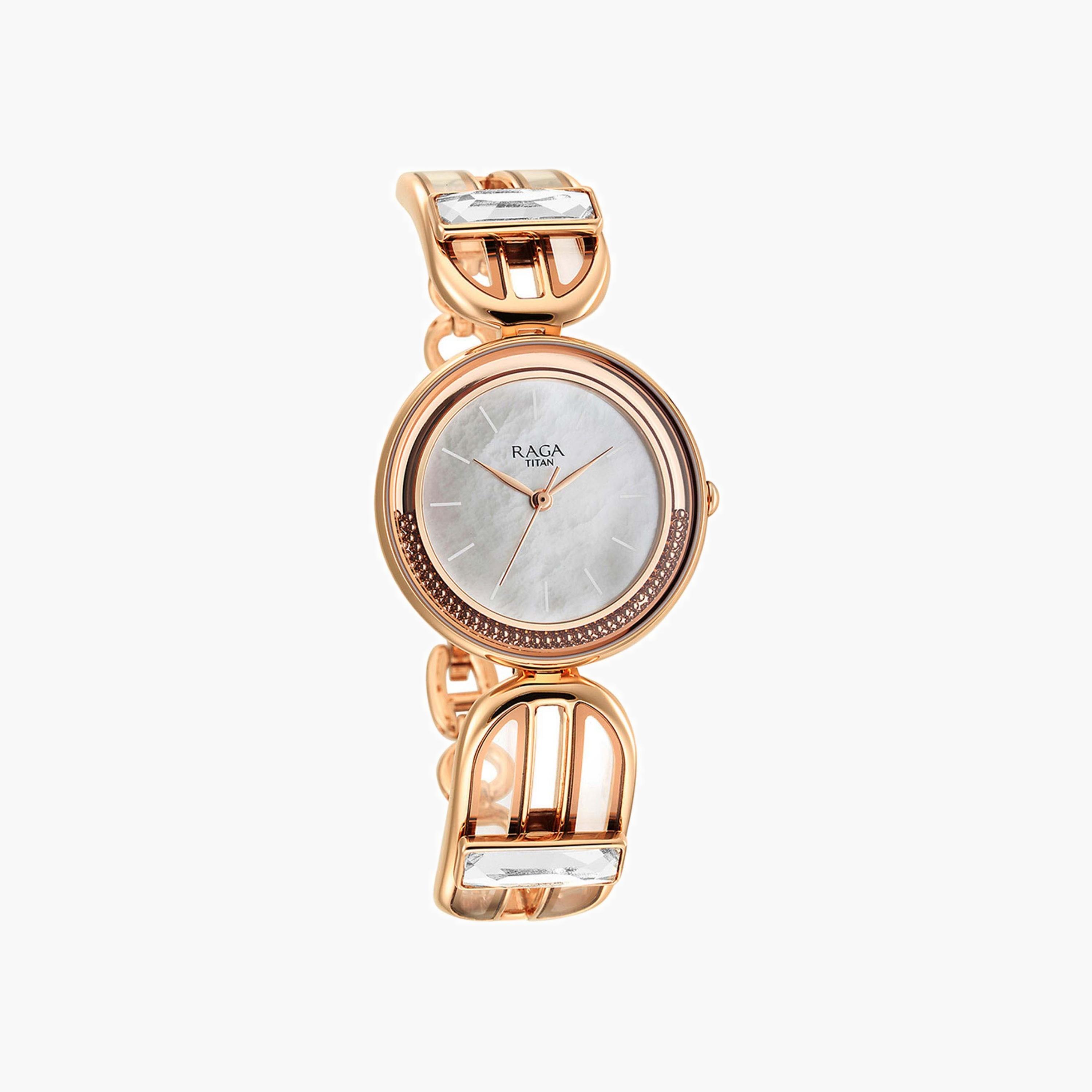 Mother Of Pearl Dial Analogue Watch-women-watchesandjewellery-watches-image-1