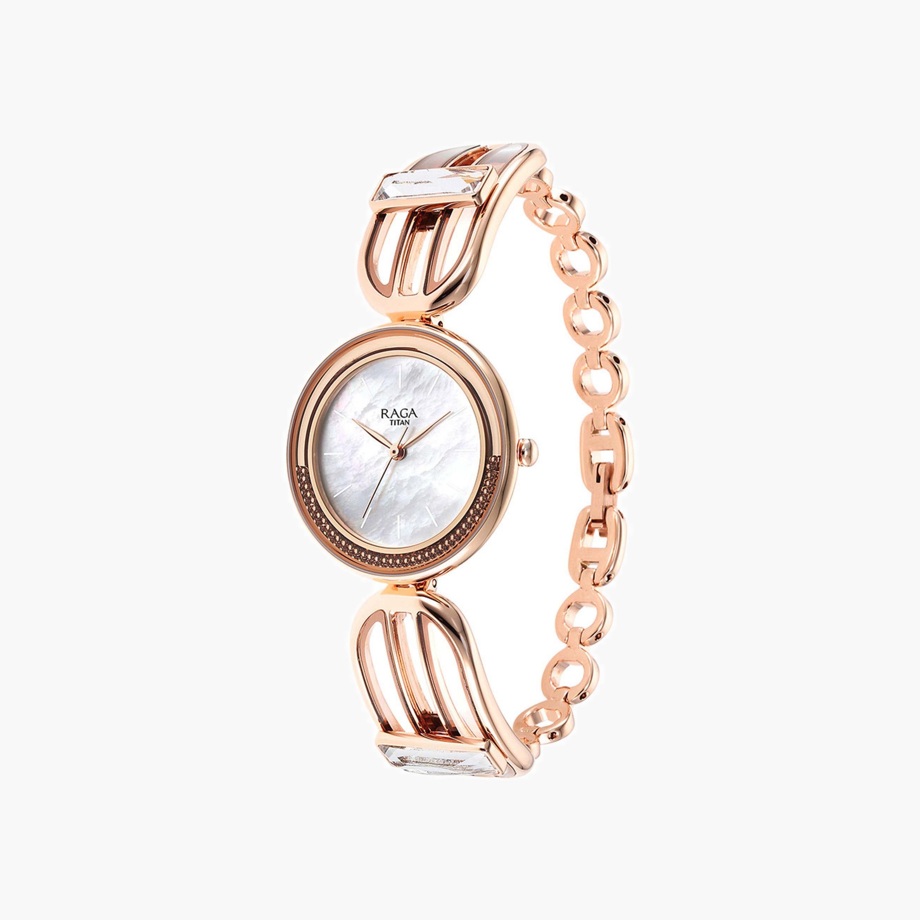 Mother Of Pearl Dial Analogue Watch-women-watchesandjewellery-watches-image-2