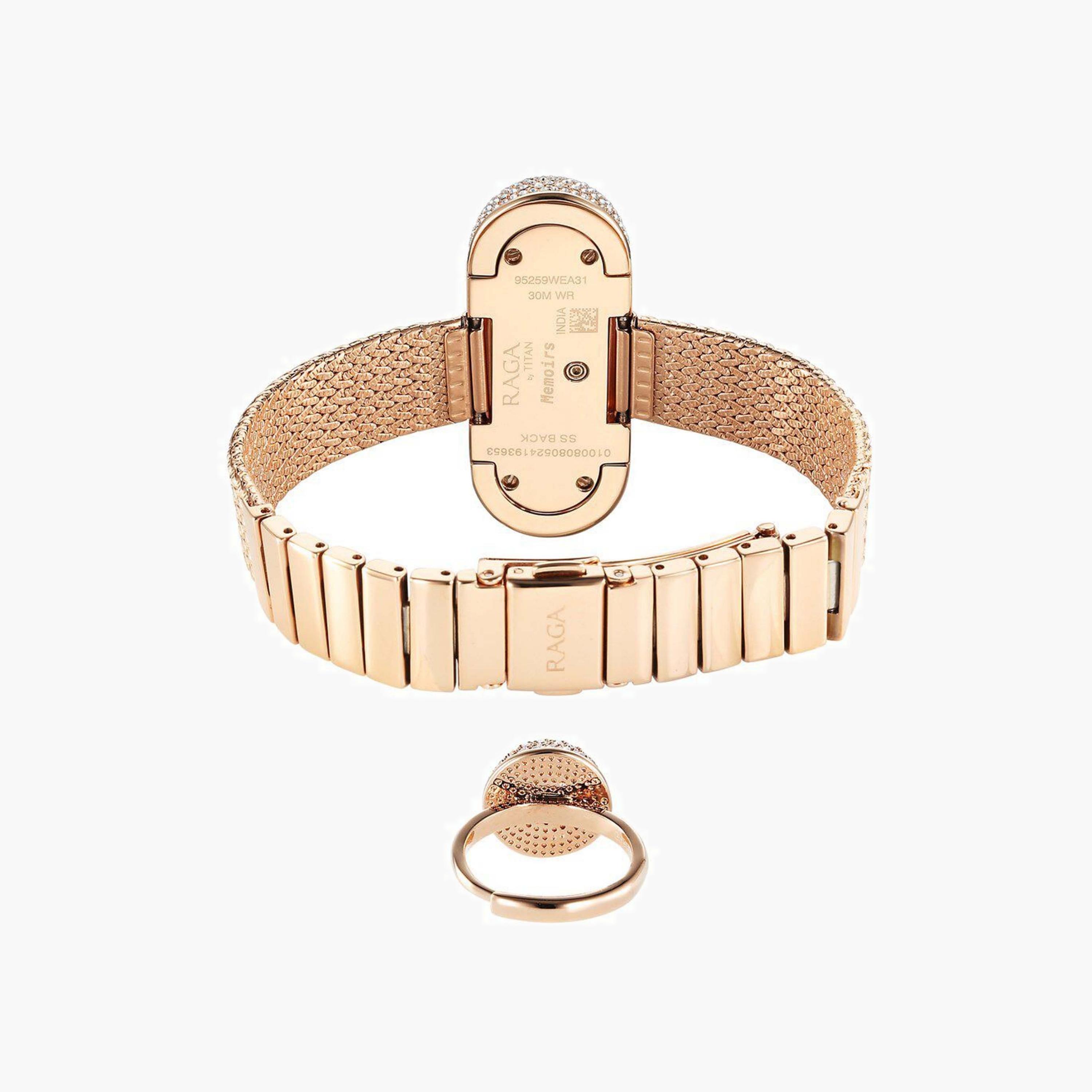 Crystal Embellished Rectangular Dial Watch-women-watchesandjewellery-watches-image-10