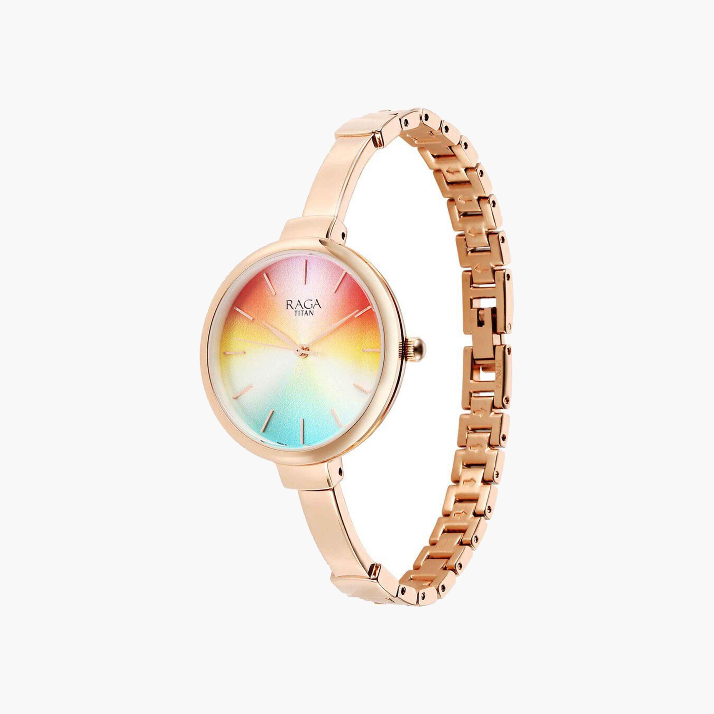 Titan Multicoloured Dial Metal Strap Watch-women-watchesandjewellery-watches-image-2