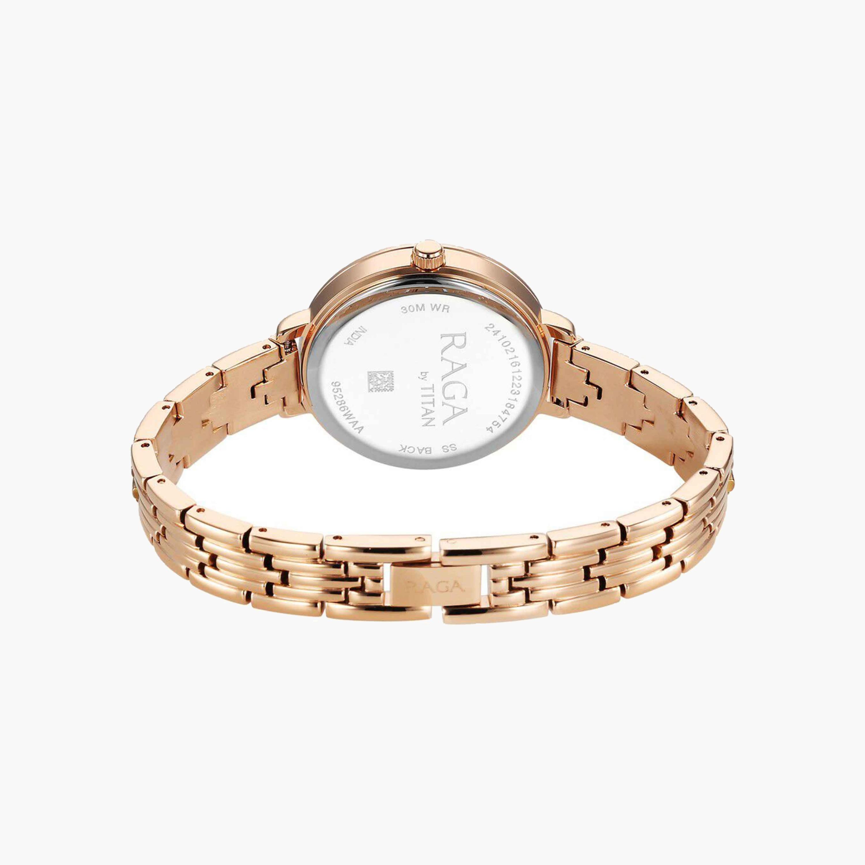 Titan Crystal Embellished Rose Gold Watch-women-watchesandjewellery-watches-image-2