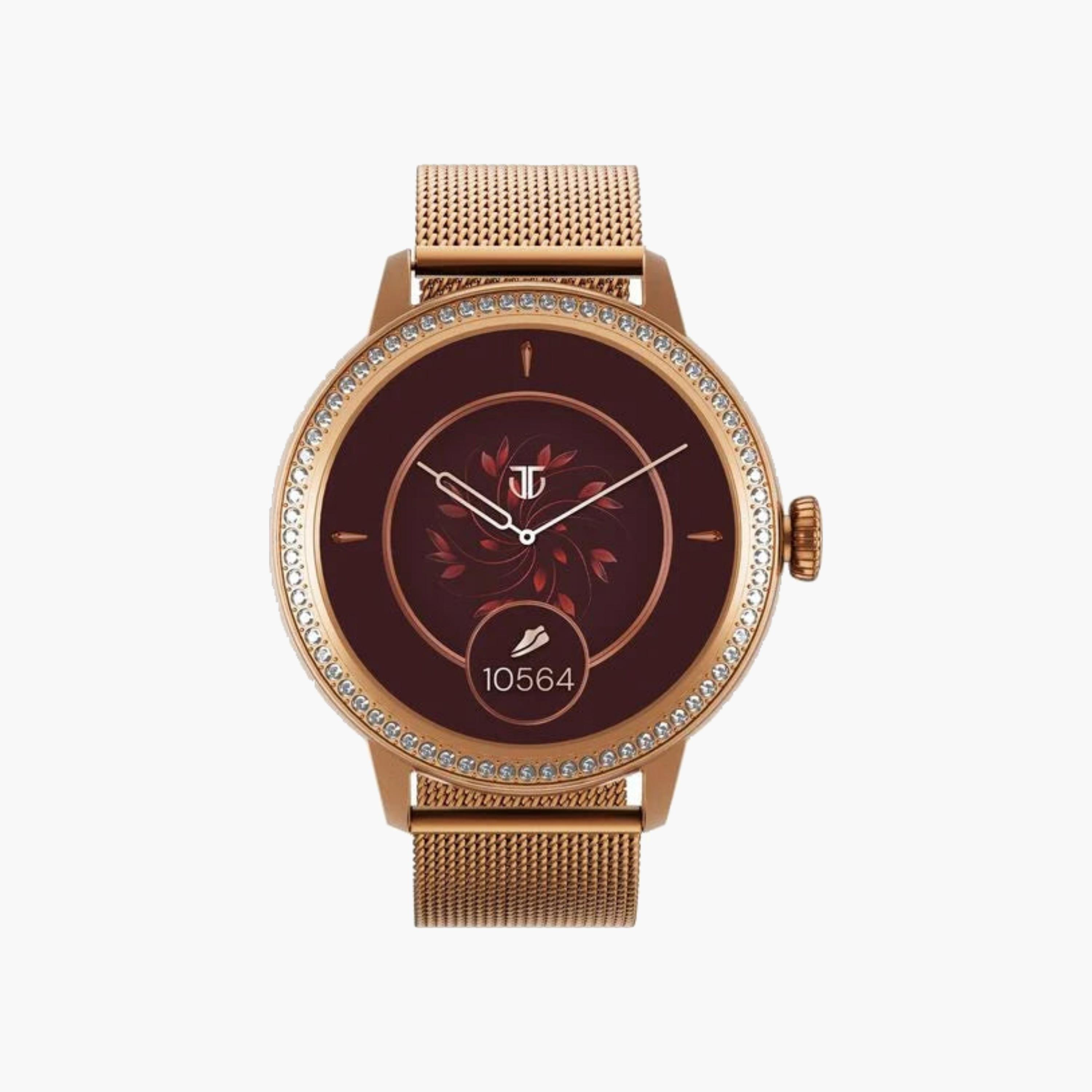 Titan Rose Gold Smartwatch with Mesh Strap-electronics-smartwatches-image-1