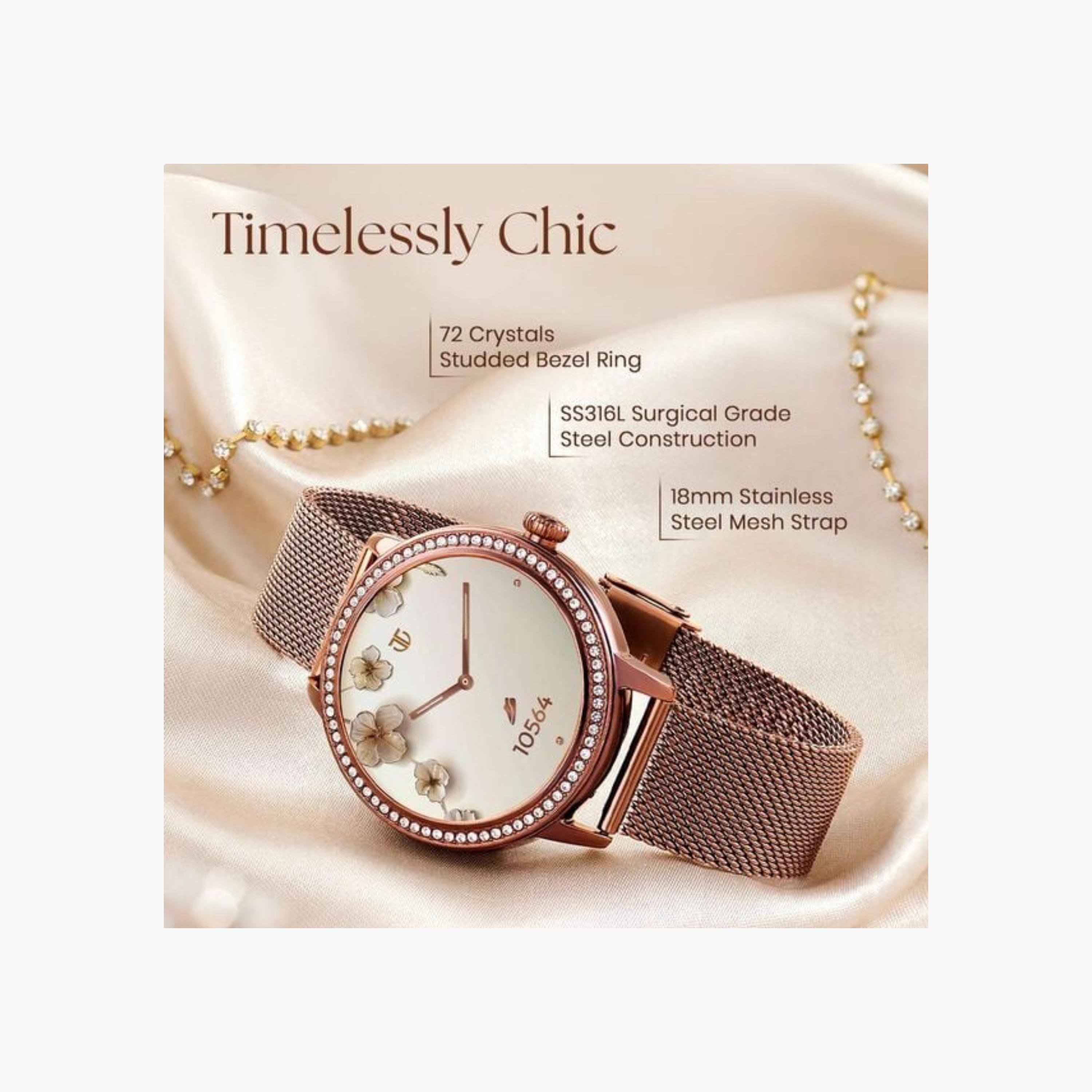 Titan Rose Gold Smartwatch with Mesh Strap-electronics-smartwatches-image-4