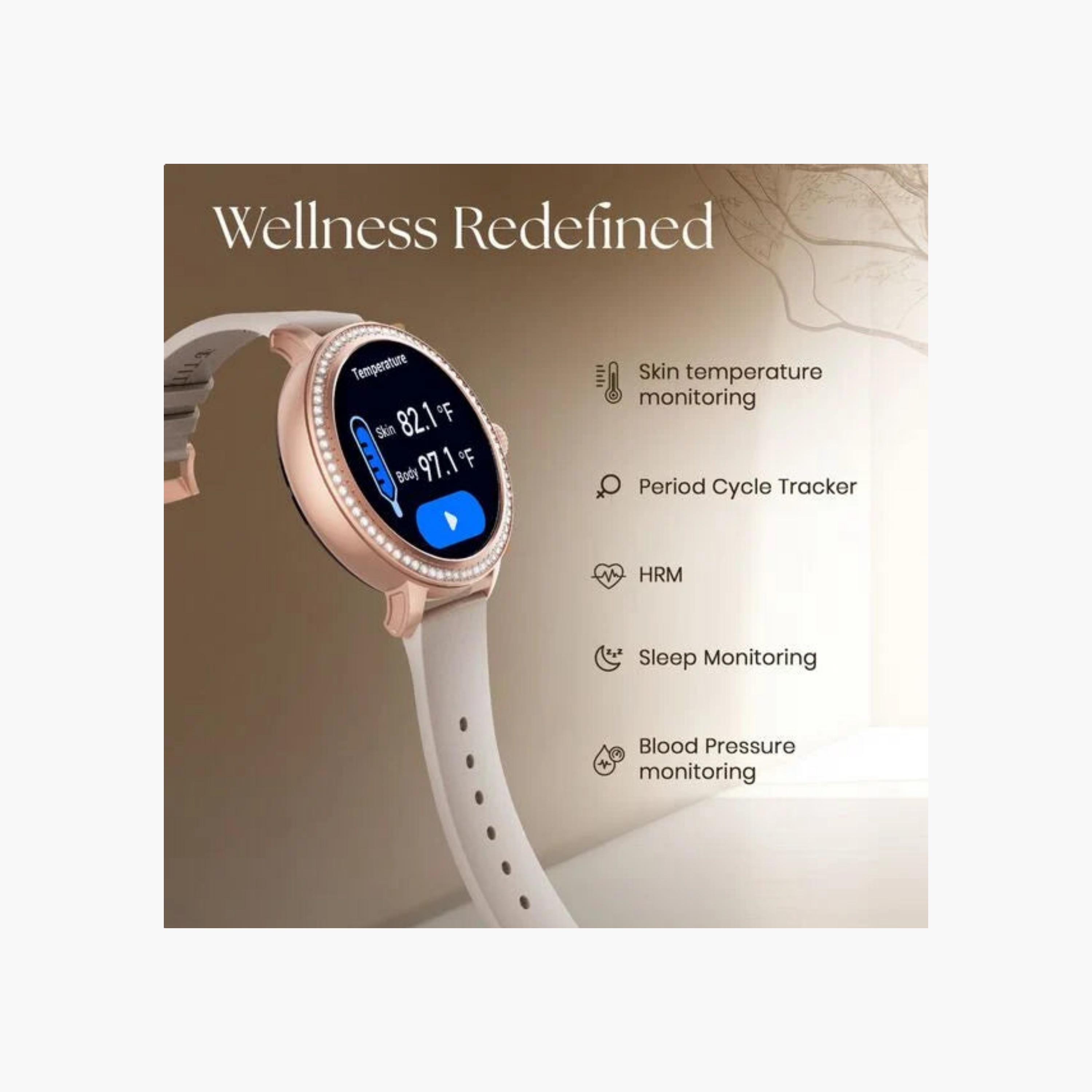 Titan Rose Gold Smartwatch with Mesh Strap-electronics-smartwatches-image-5