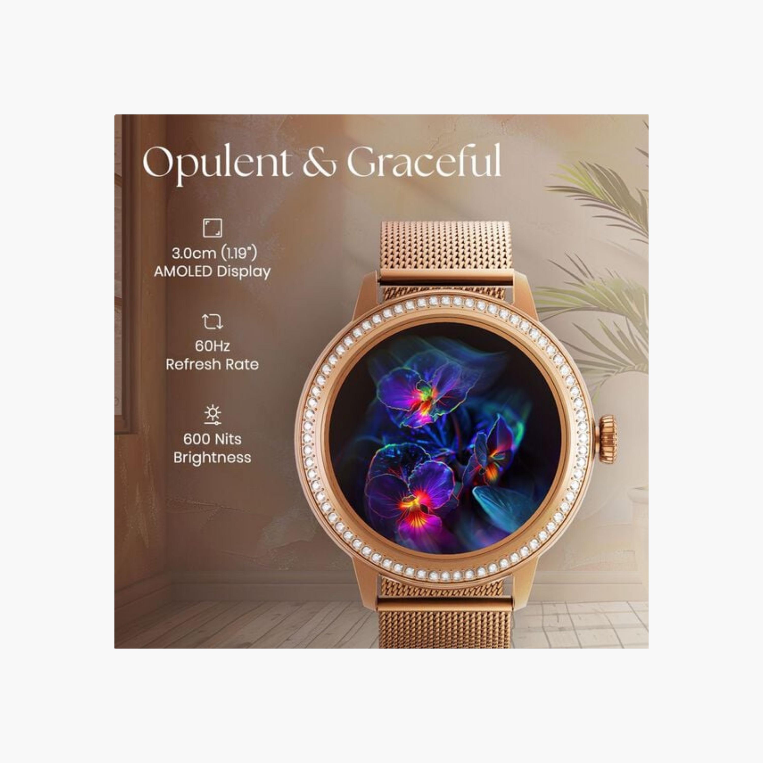 Titan Rose Gold Smartwatch with Mesh Strap-electronics-smartwatches-image-6