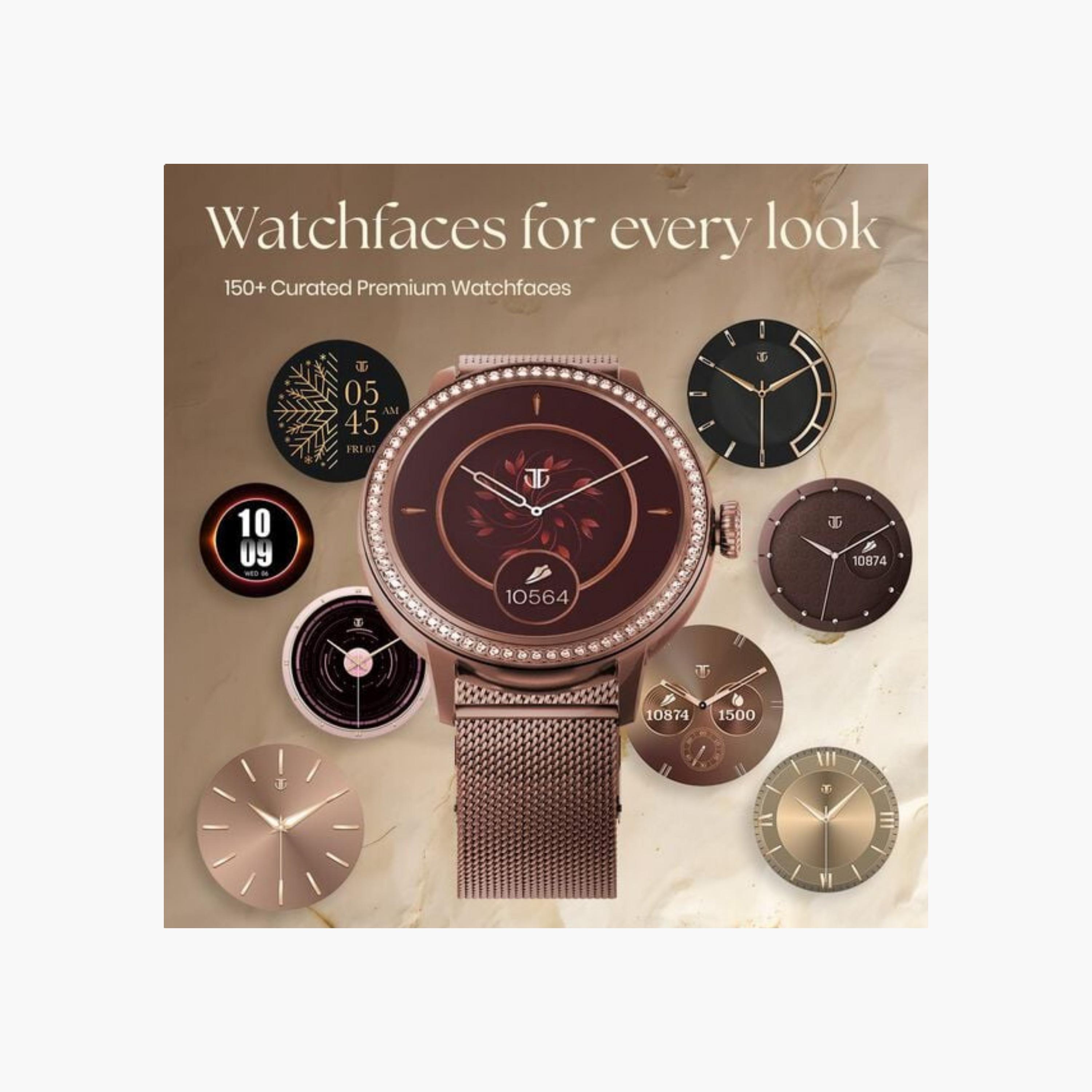 Titan Rose Gold Smartwatch with Mesh Strap-electronics-smartwatches-image-8