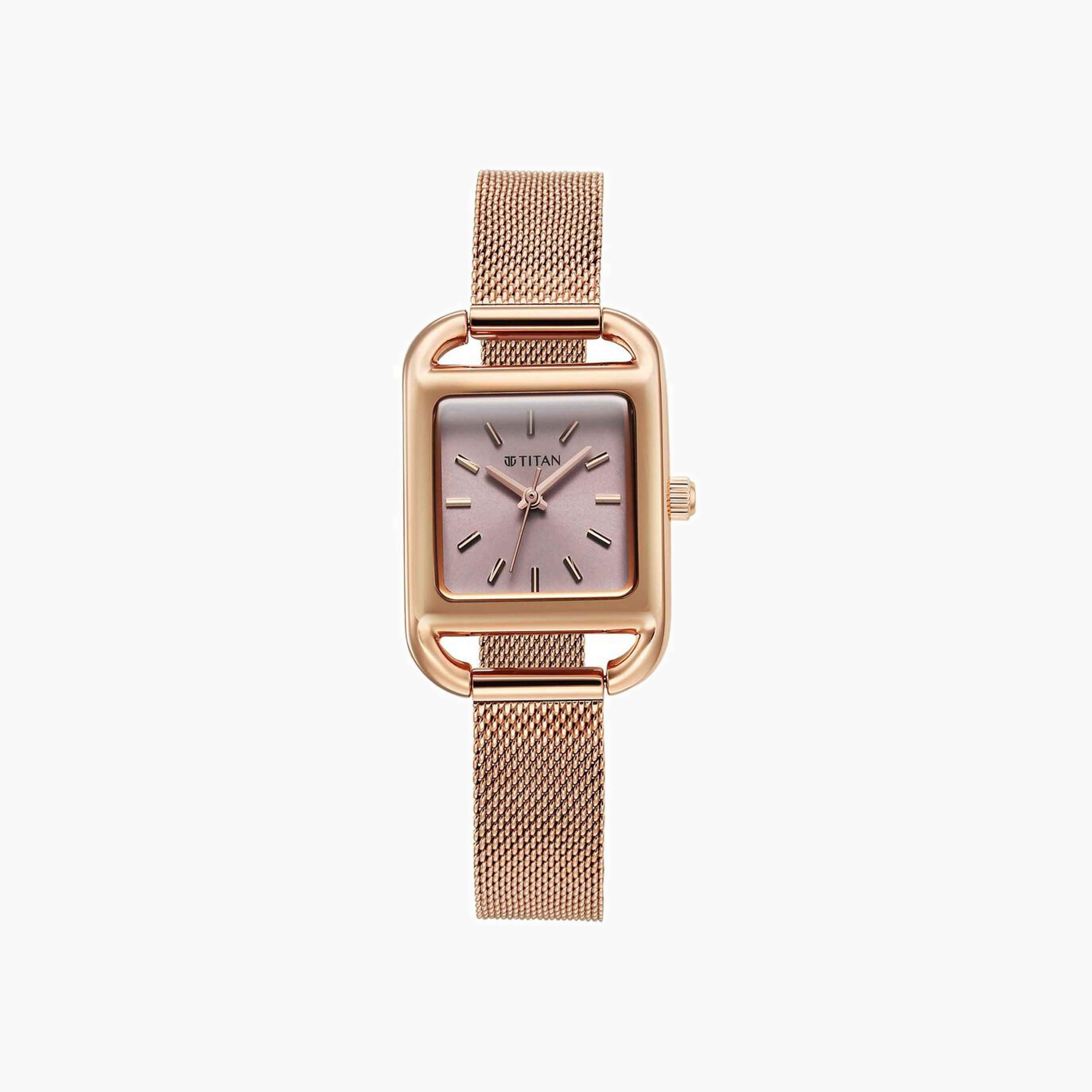 ساعة أنالوج بمينا مربع للنساء-women-watchesandjewellery-watches-image-1