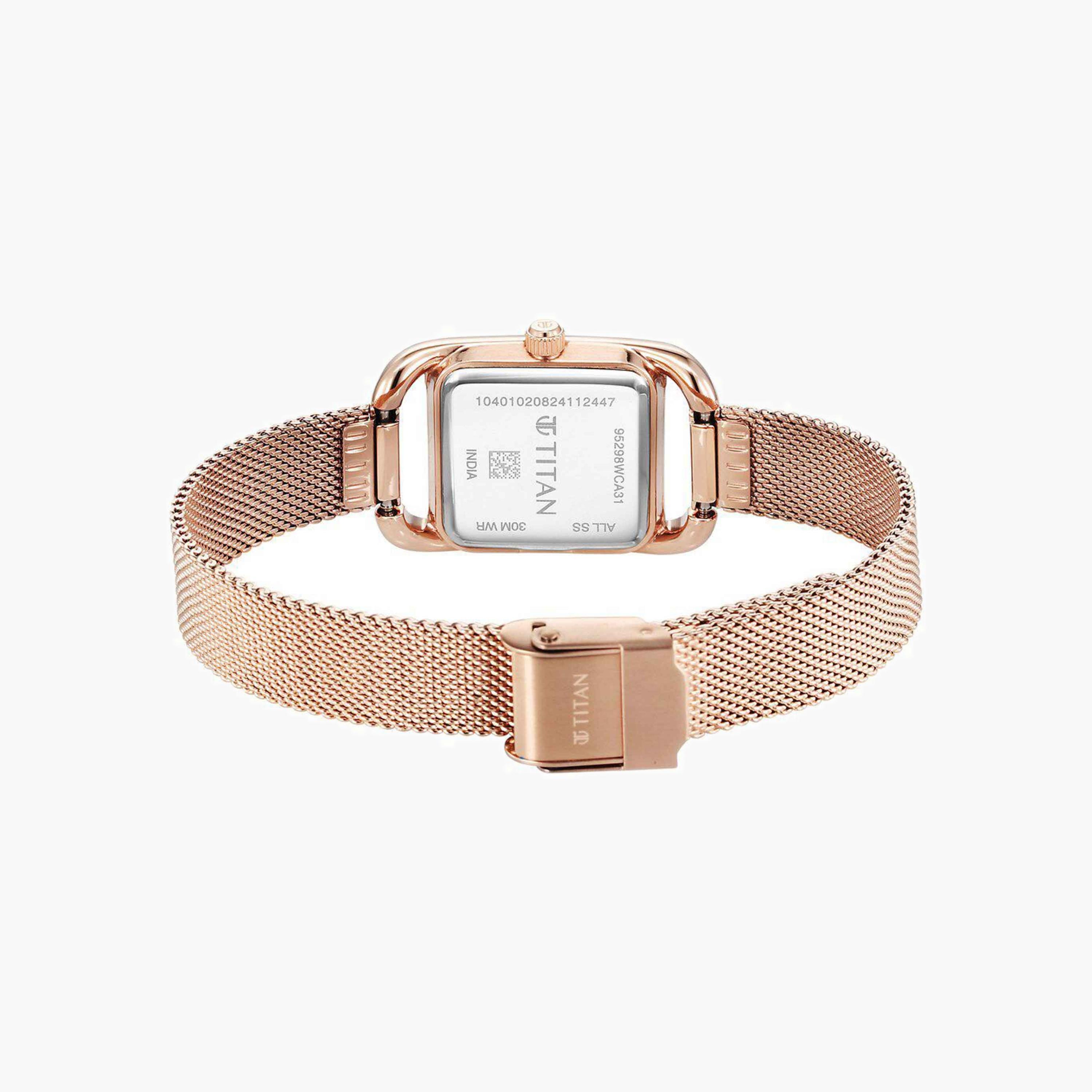 ساعة أنالوج بمينا مربع للنساء-women-watchesandjewellery-watches-image-3