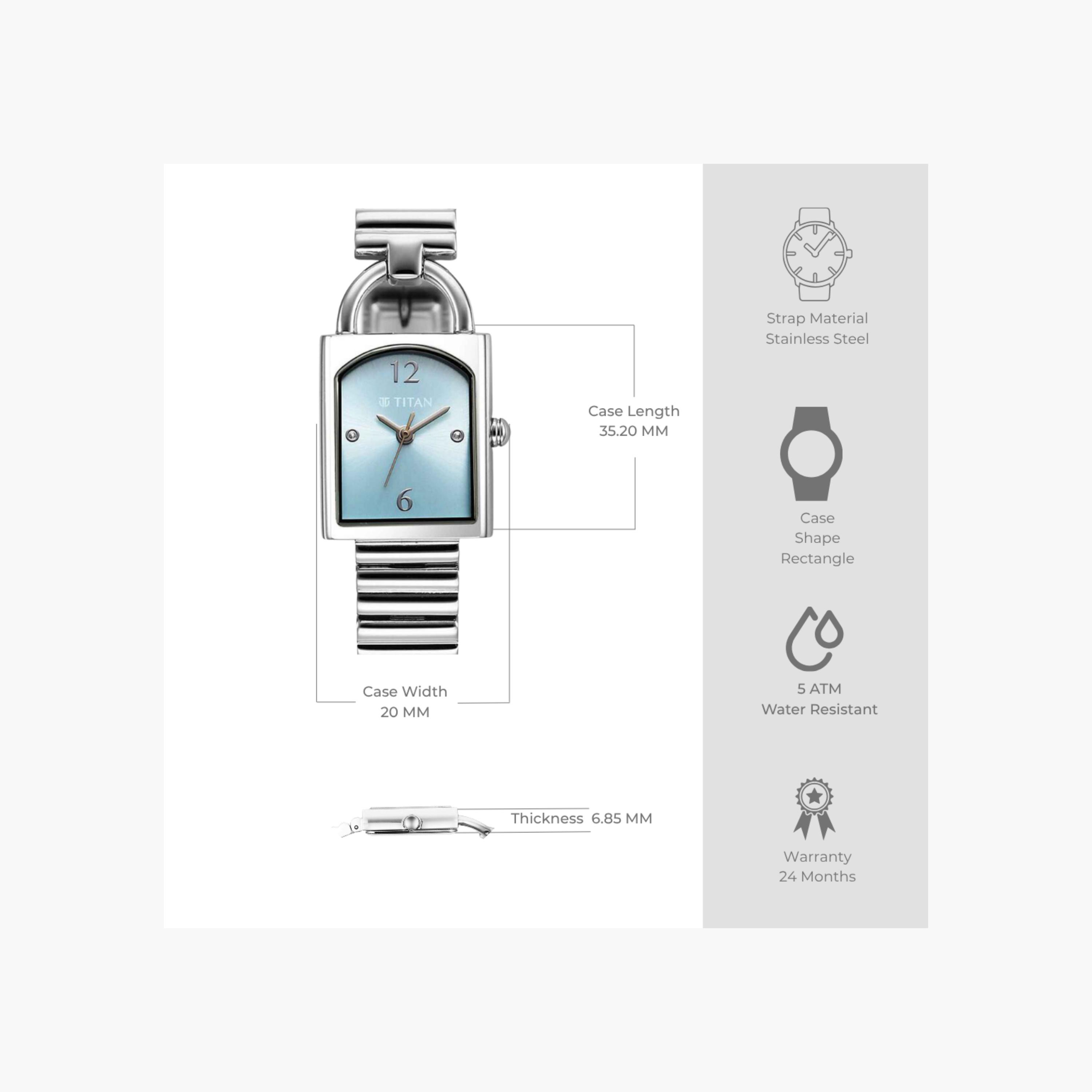 Titan Rectangular Women's Analogue Watch-women-watchesandjewellery-watches-image-2