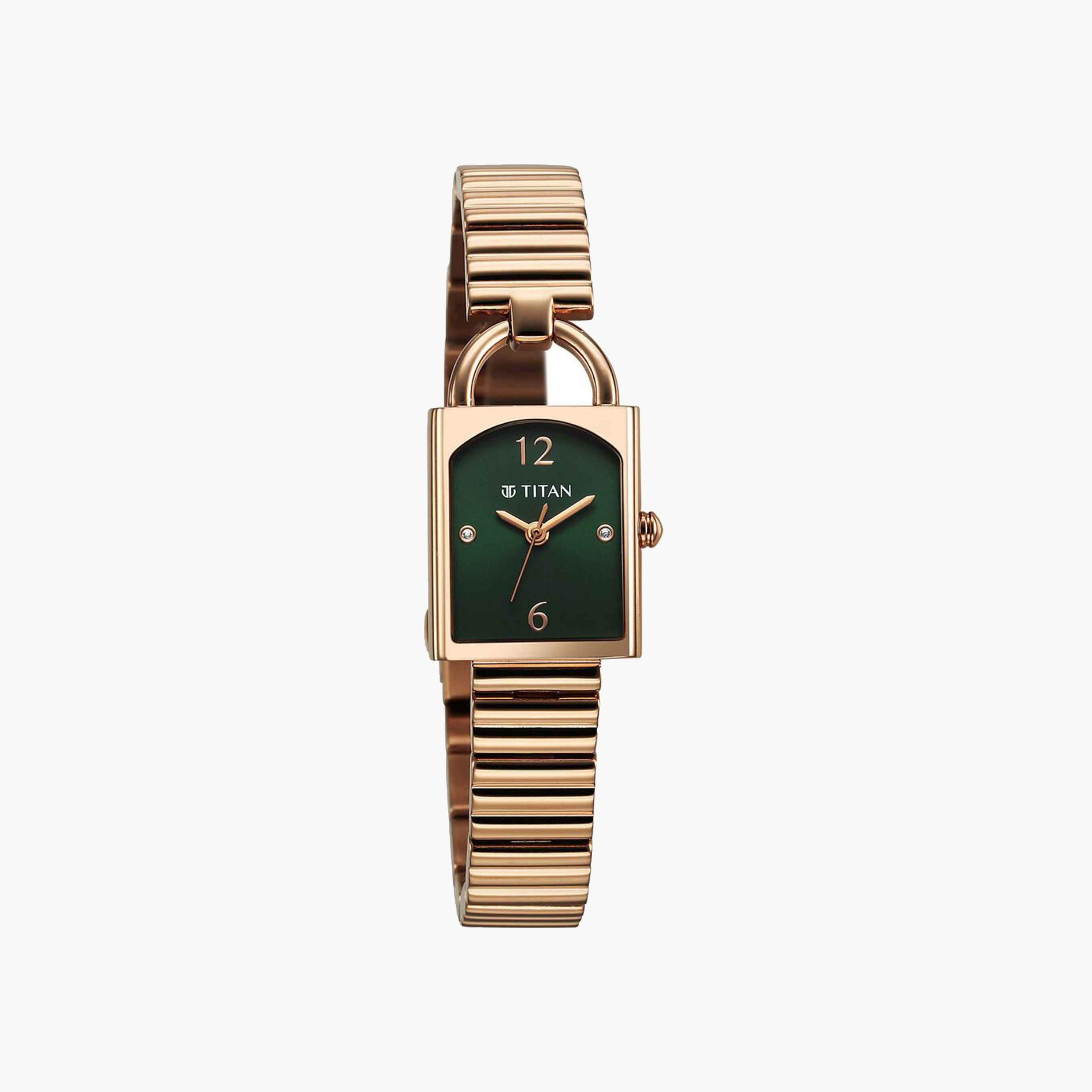 Titan Rectangular Green Dial Women's Watch-women-watchesandjewellery-watches-image-1