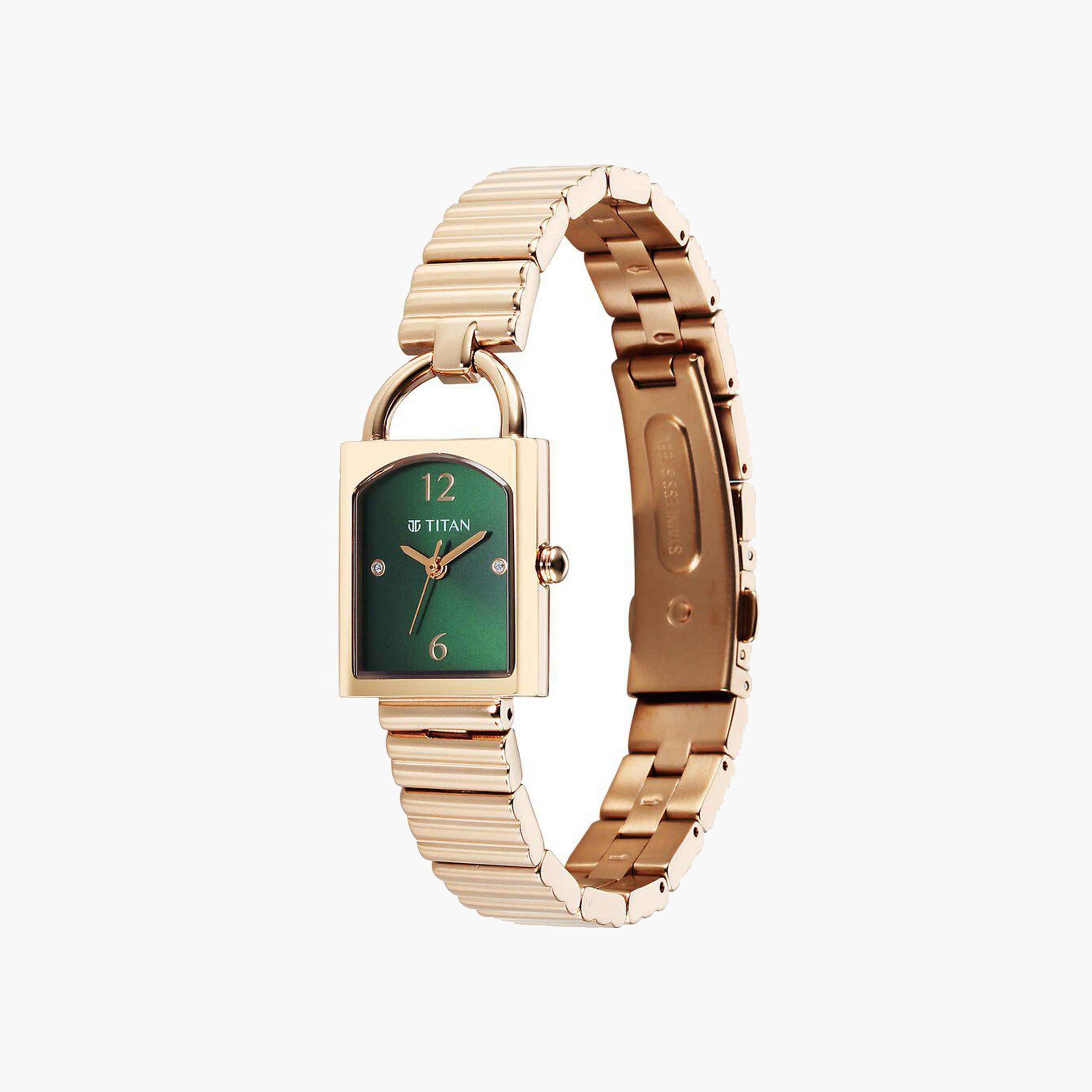 Titan Rectangular Green Dial Women's Watch-women-watchesandjewellery-watches-image-2