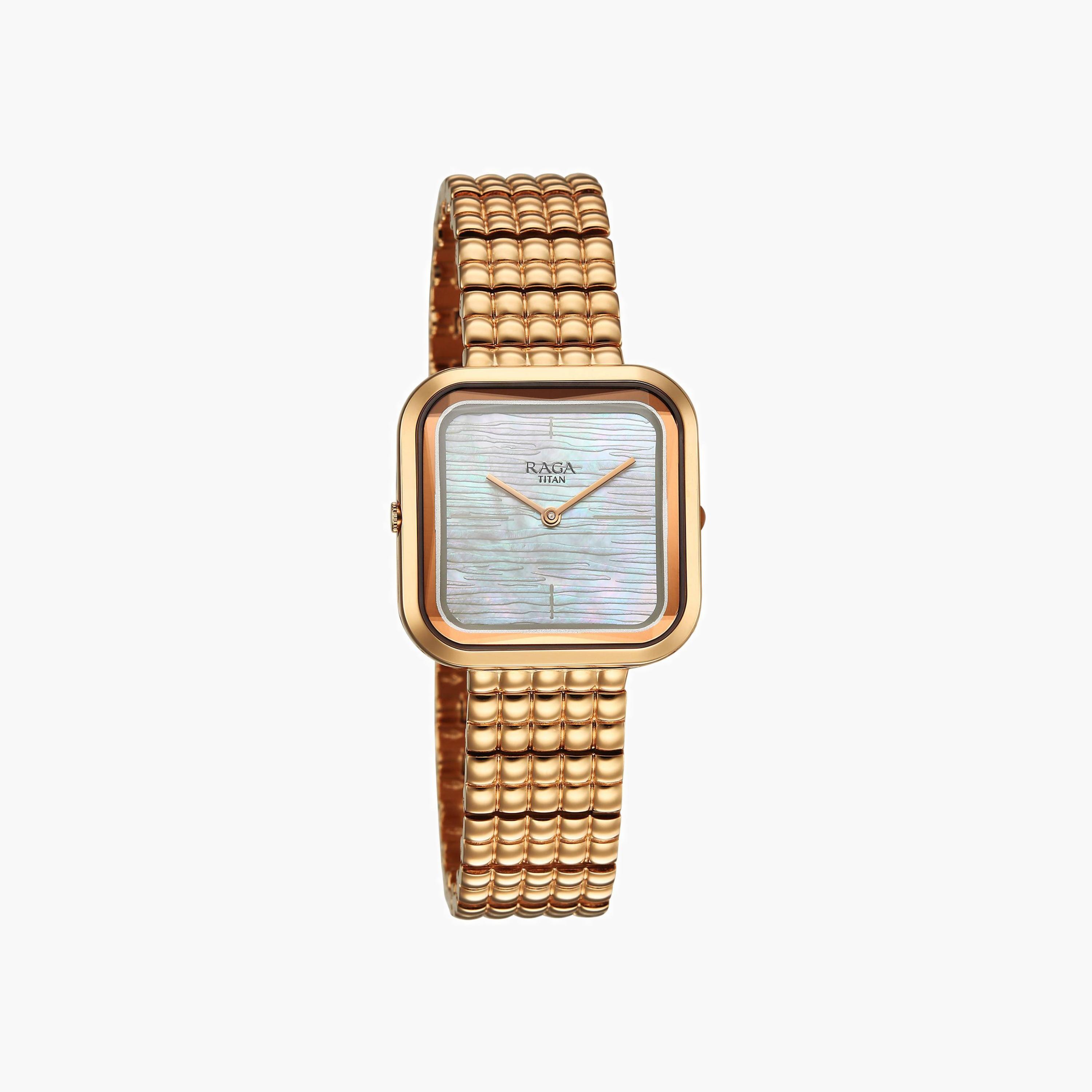 Square Dial Brass Watch-women-watchesandjewellery-watches-image-1