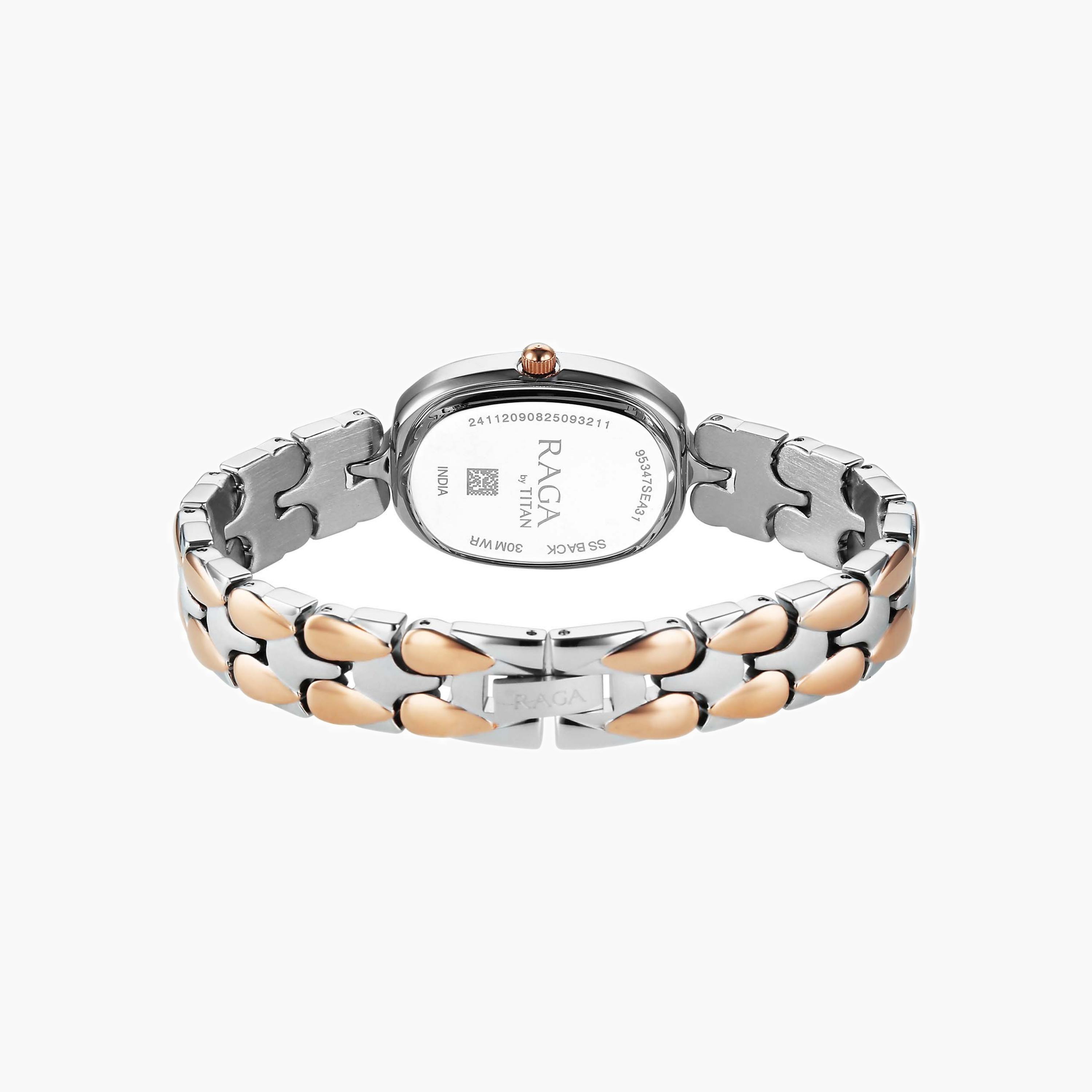 Two-Tone Embellished Analogue Watch-women-watchesandjewellery-watches-image-4