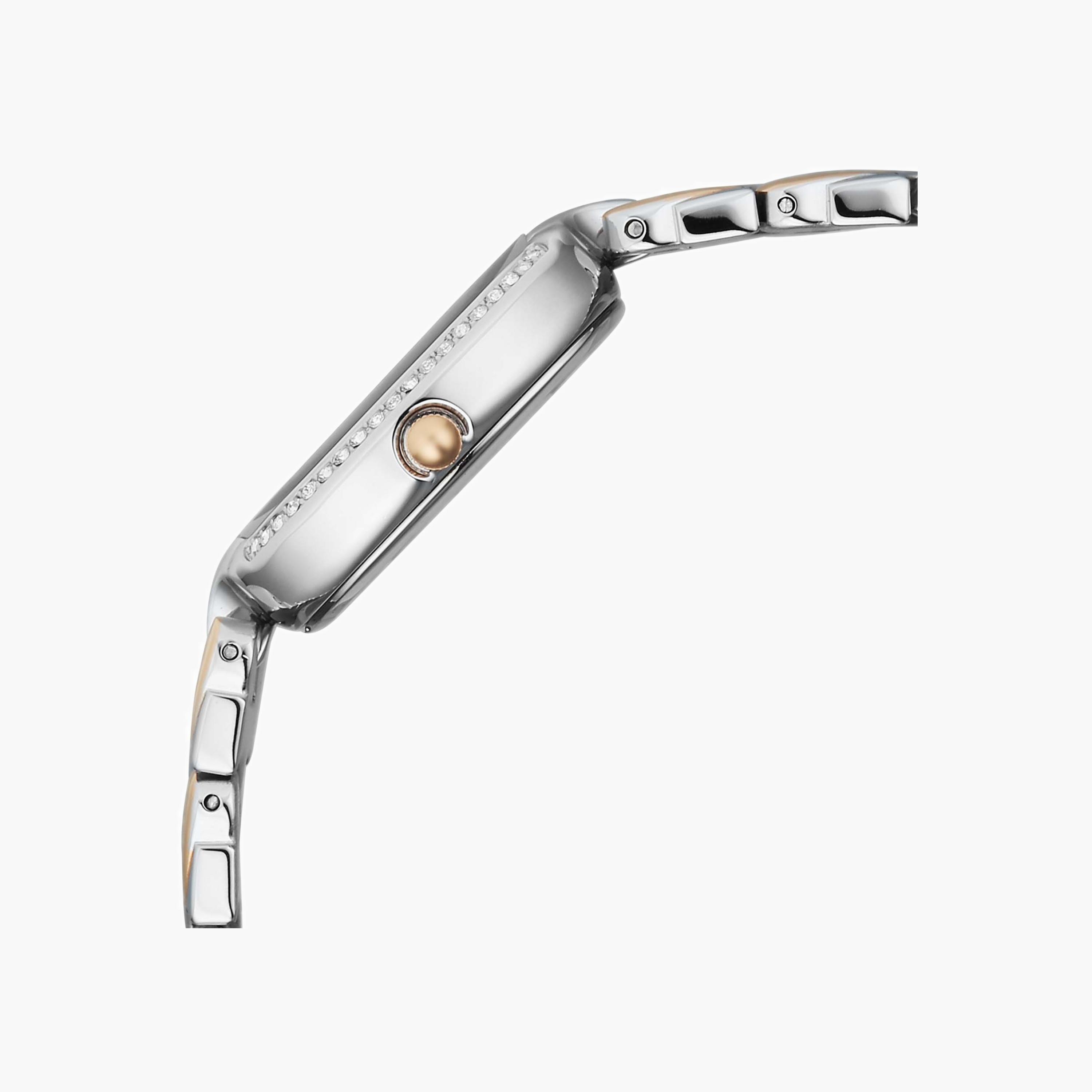Two-Tone Embellished Analogue Watch-women-watchesandjewellery-watches-image-5