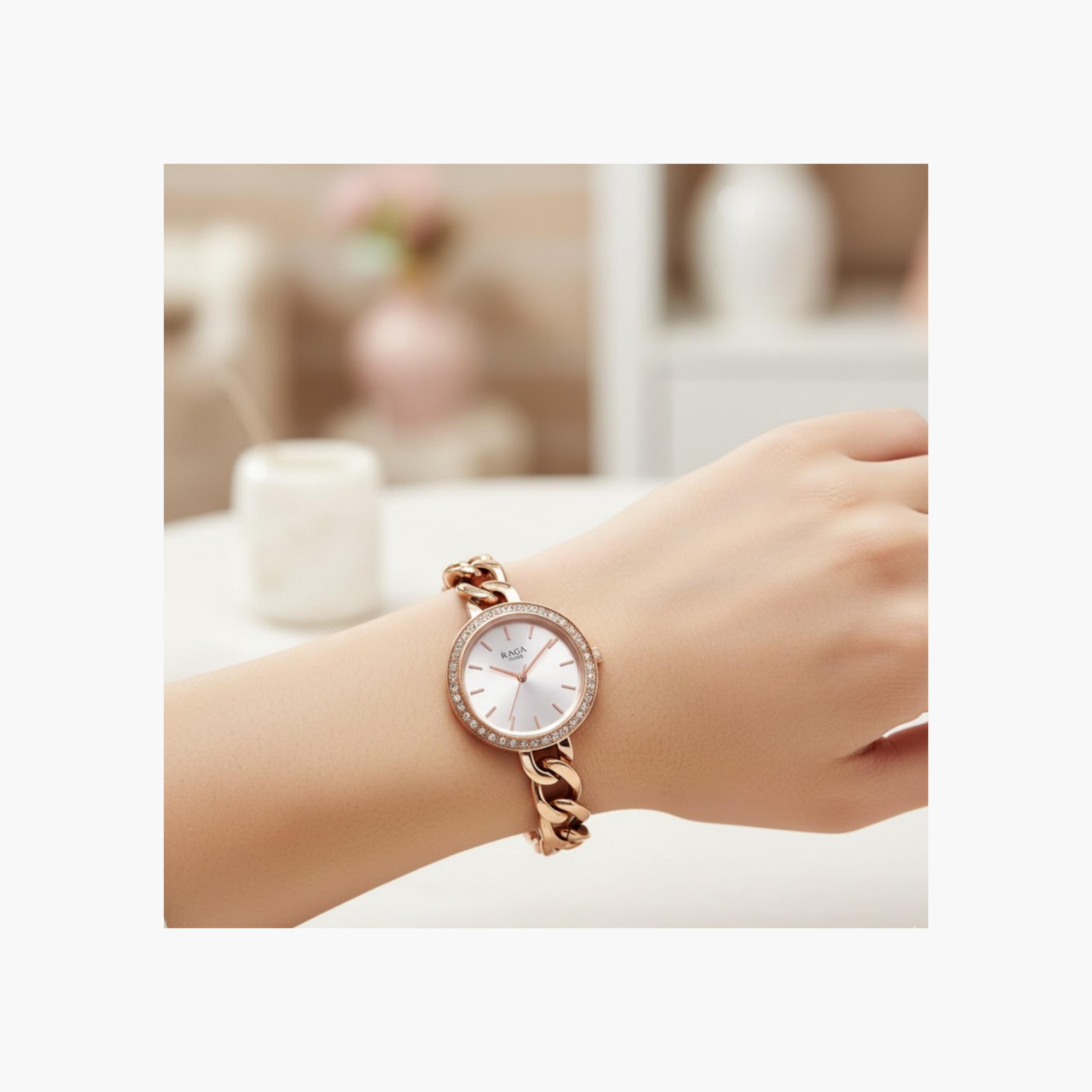 Crystal Embellished Chain Link Watch-women-watchesandjewellery-watches-image-2