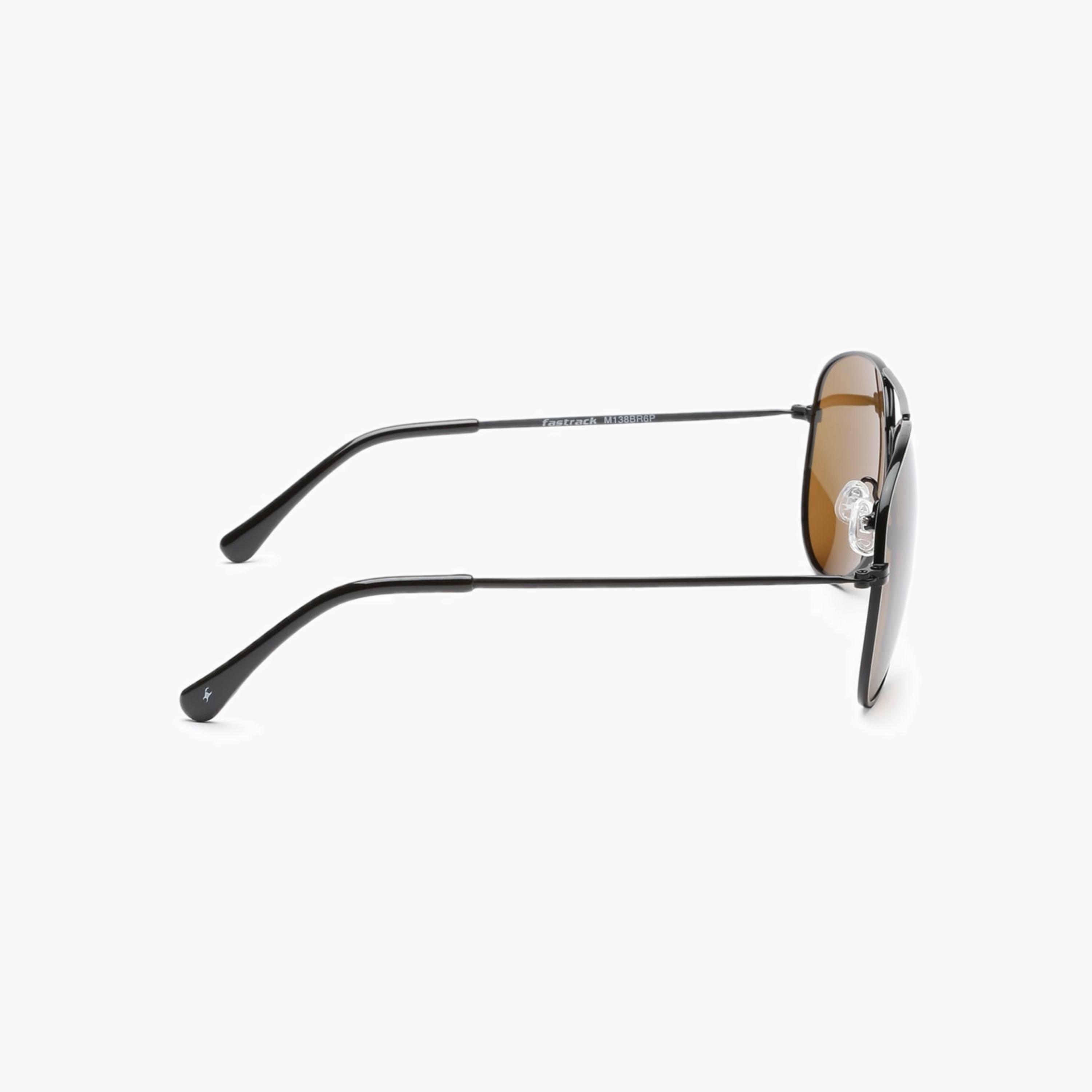 Fastrack Classic Aviator Sunglasses Brown Lenses-men-sunglasses-image-3