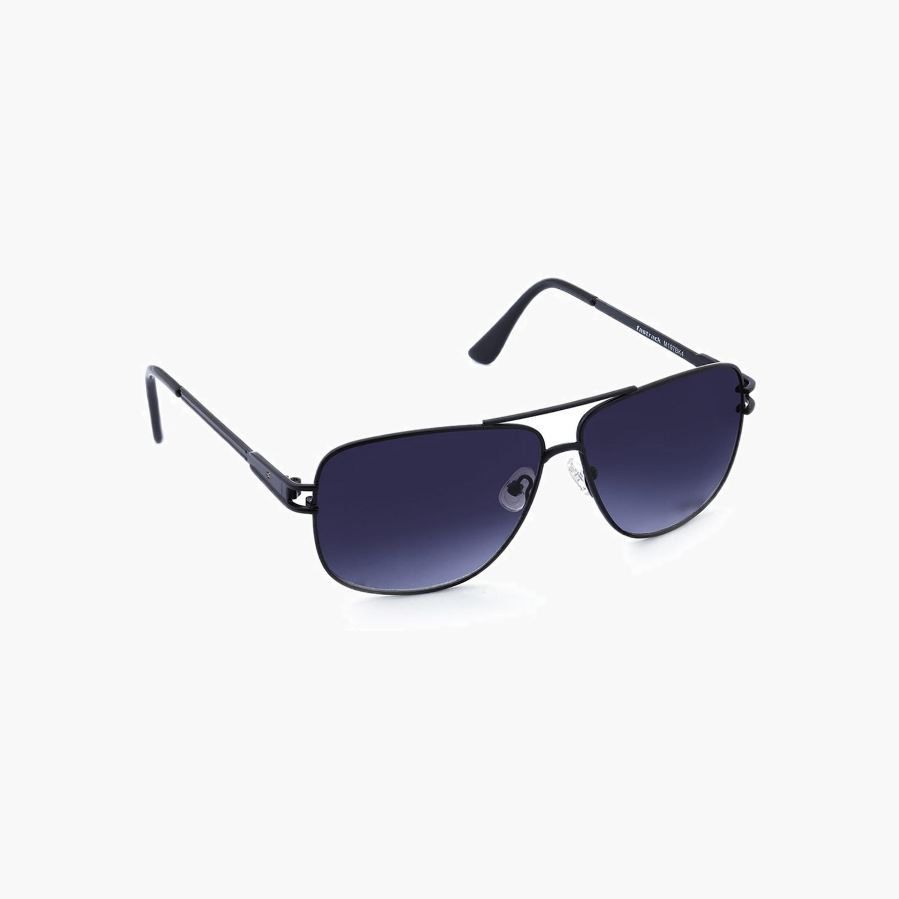 Fastrack Aviator Sunglasses Black Frame Gradient Lenses-men-sunglasses-image-5