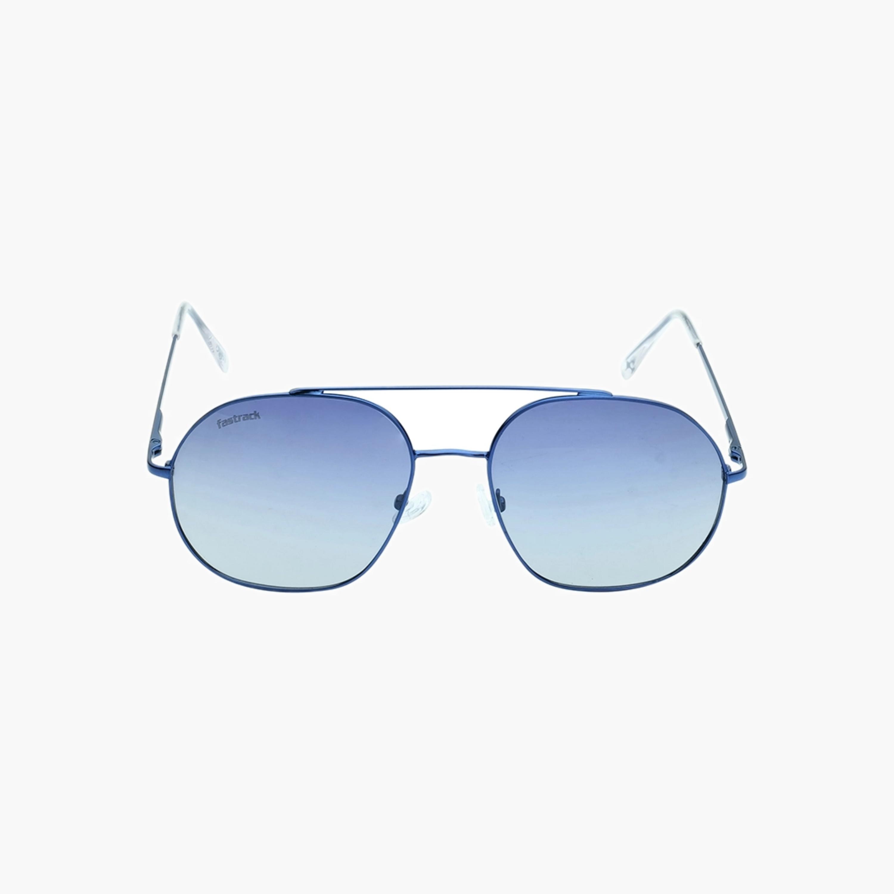 Fastrack Blue Oval Aviator Sunglasses-men-sunglasses-image-1