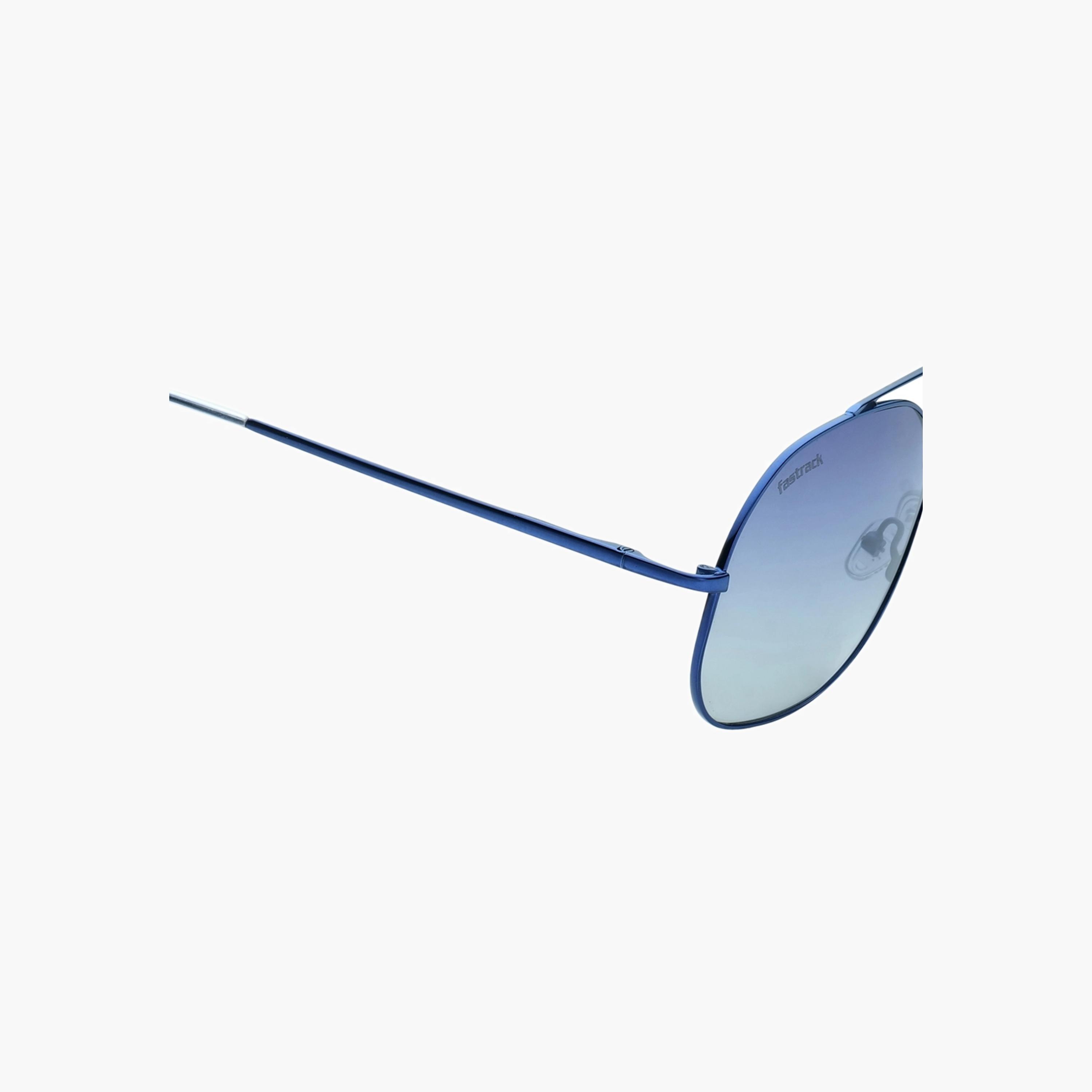 Fastrack Blue Oval Aviator Sunglasses-men-sunglasses-image-3