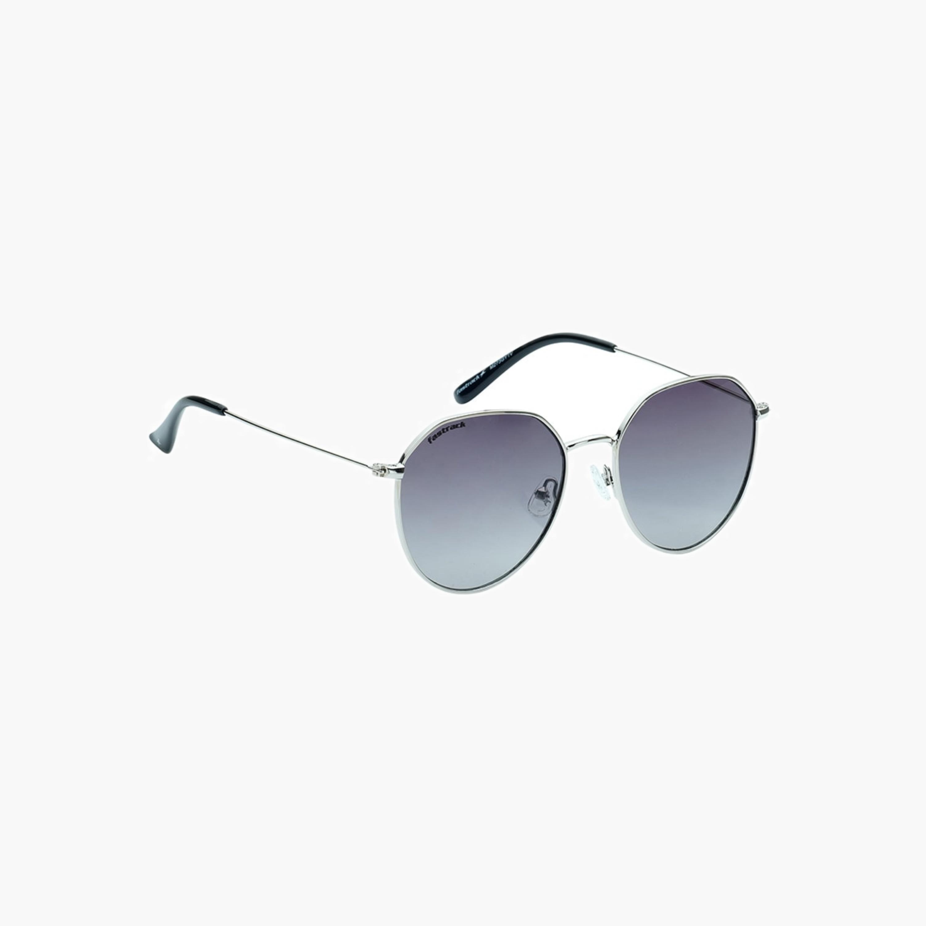 Fastrack Round Frame Grey Sunglasses-men-sunglasses-image-2