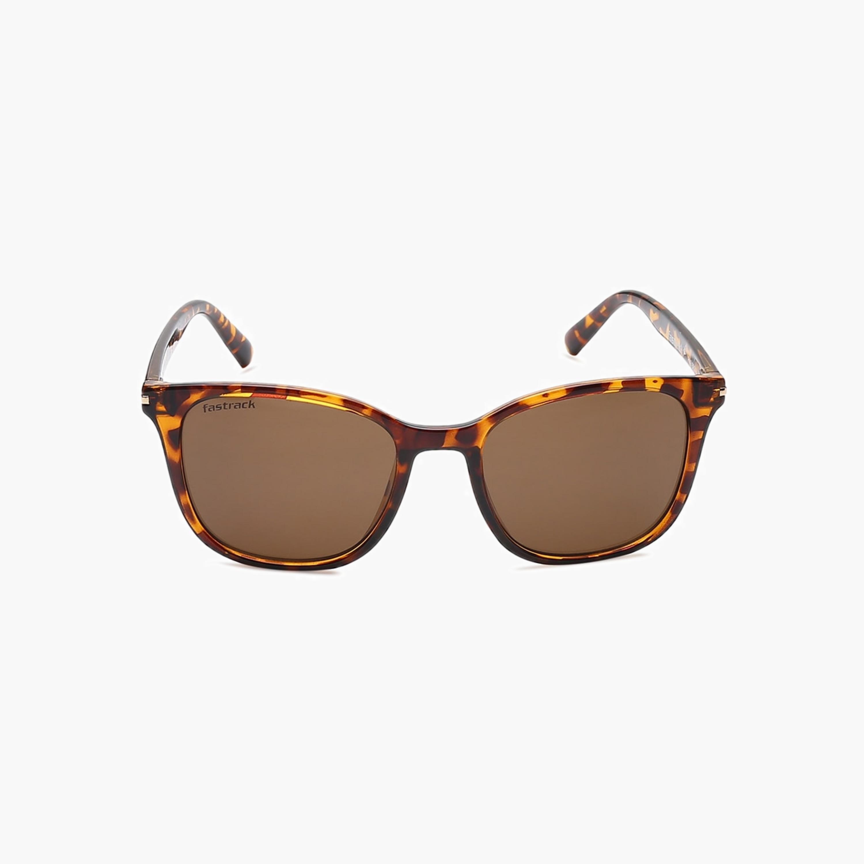 Fastrack Tortoiseshell Rectangular Polarised Sunglasses-men-sunglasses-image-1
